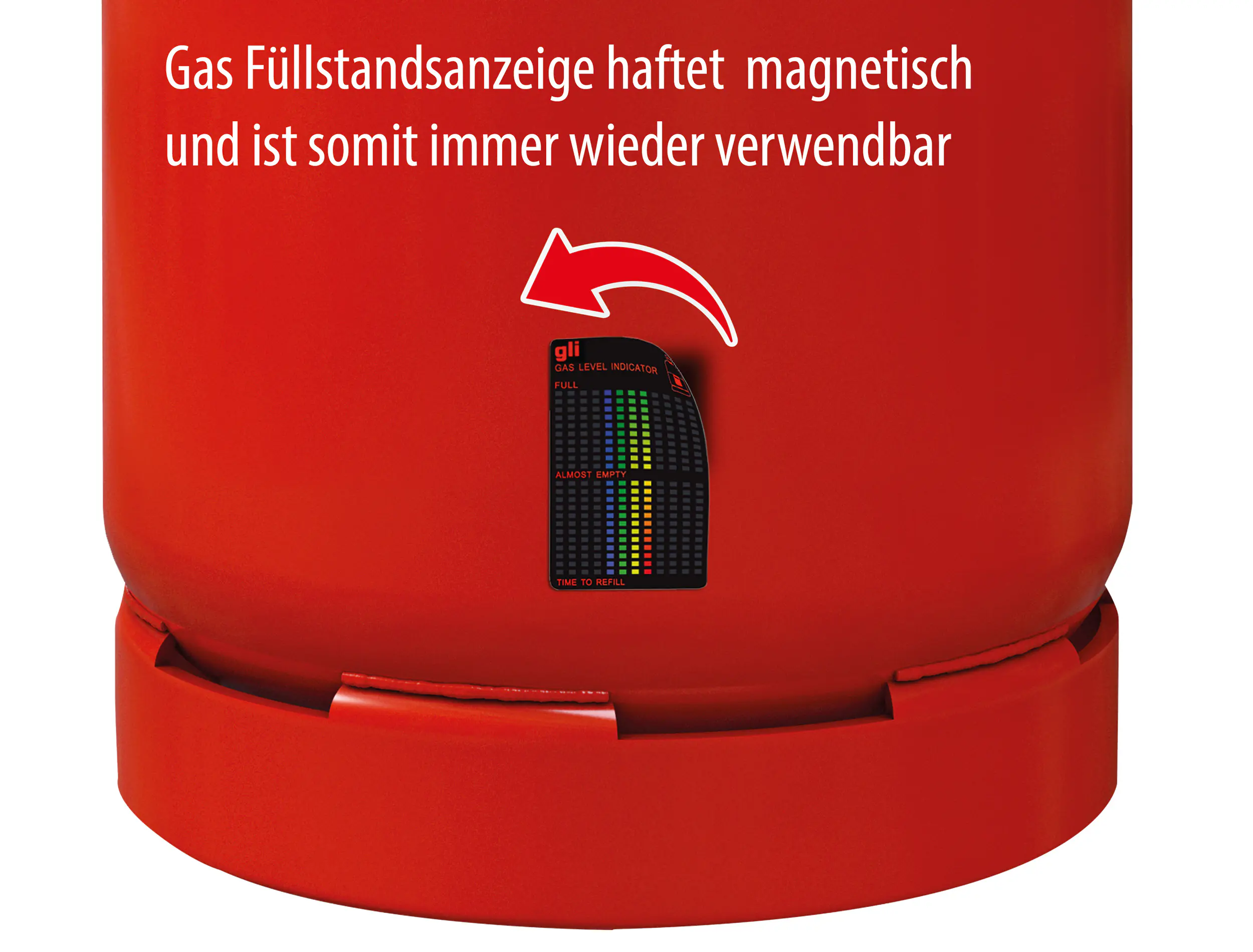Calima Füllstandsanzeige für Gasflaschen magnetisch Calima Füllstandsanzeige für Gasflaschen magnetisch