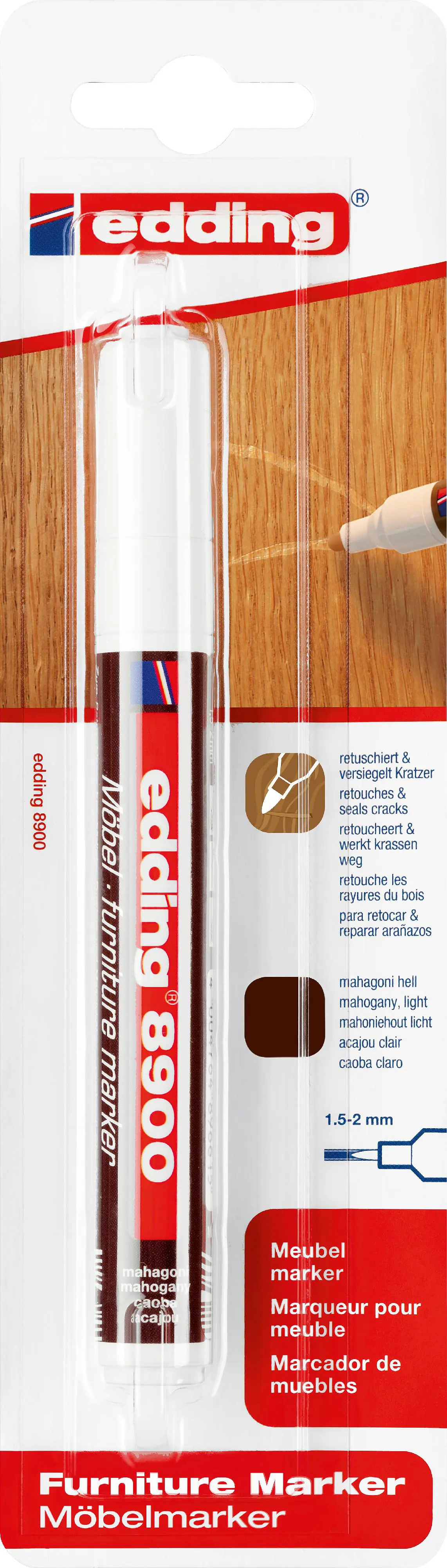 Edding 8900 Möbelmarker mahagoni hell