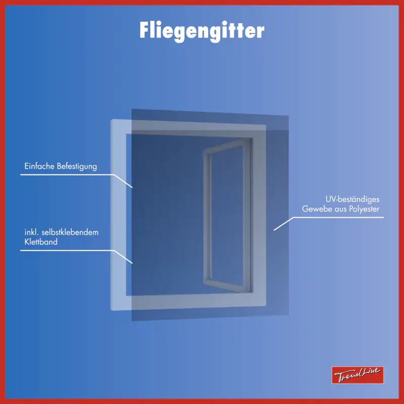 9003117315198_1 TrendLine Fliegengitter 130 x 150 cm anthrazit kürzbar