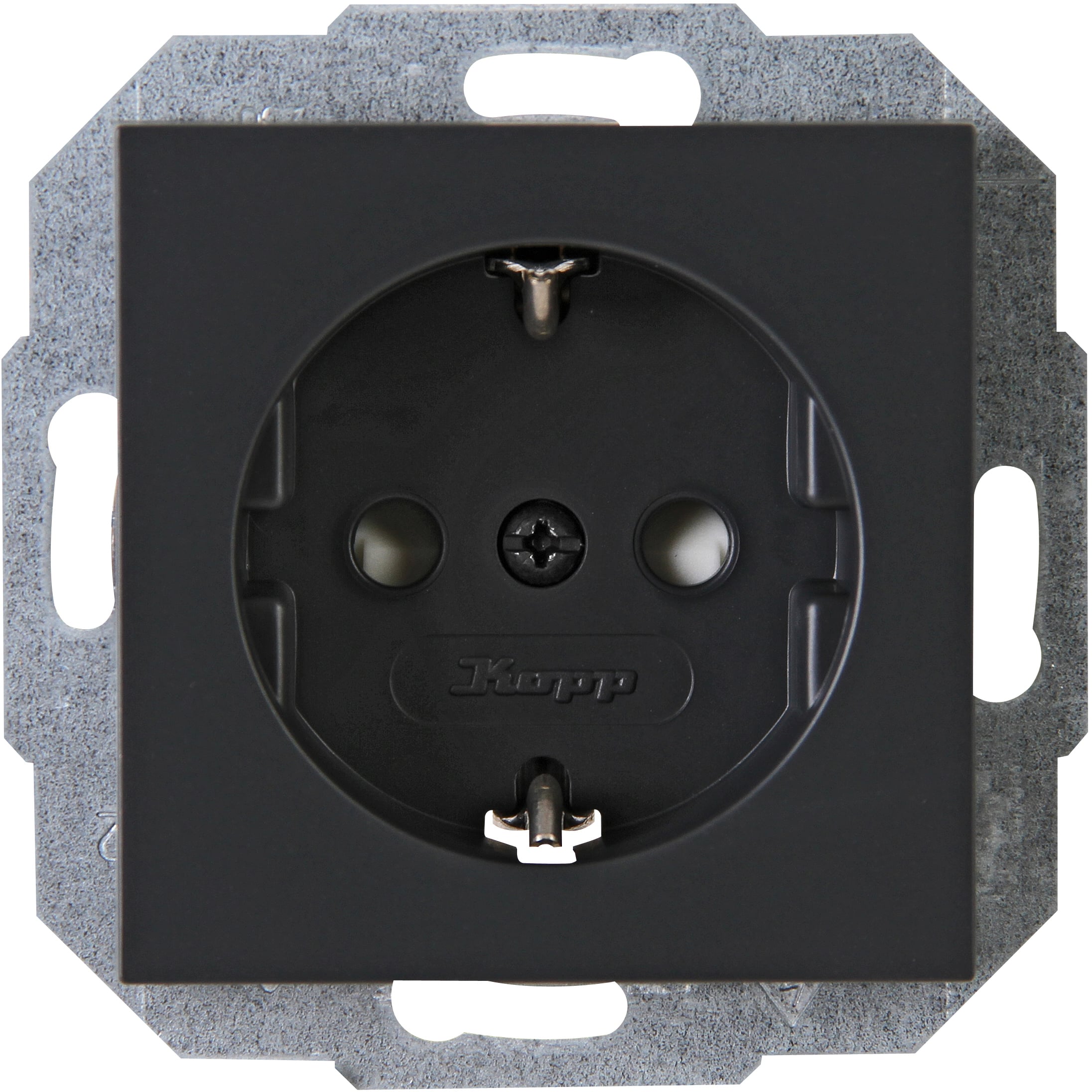 Kopp Schutzkontakt-Steckdose Athenis, anthrazit, 940015083