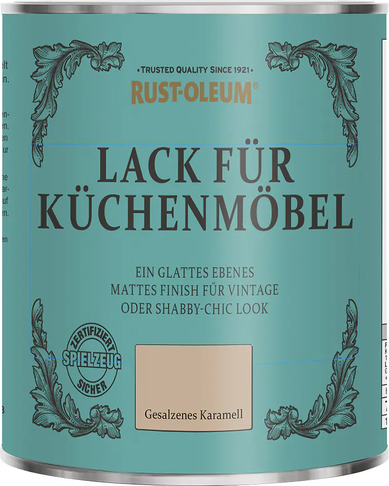 Rust-Oleum Lack für Küchenmöbel 750 ml gesalzenes karamell