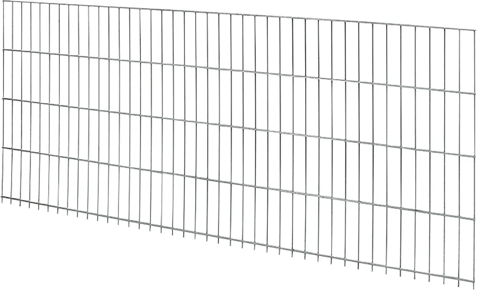 Floraworld Doppelstabmatte-Zaun Comfort 201 x 83 cm feuerverzinkt 