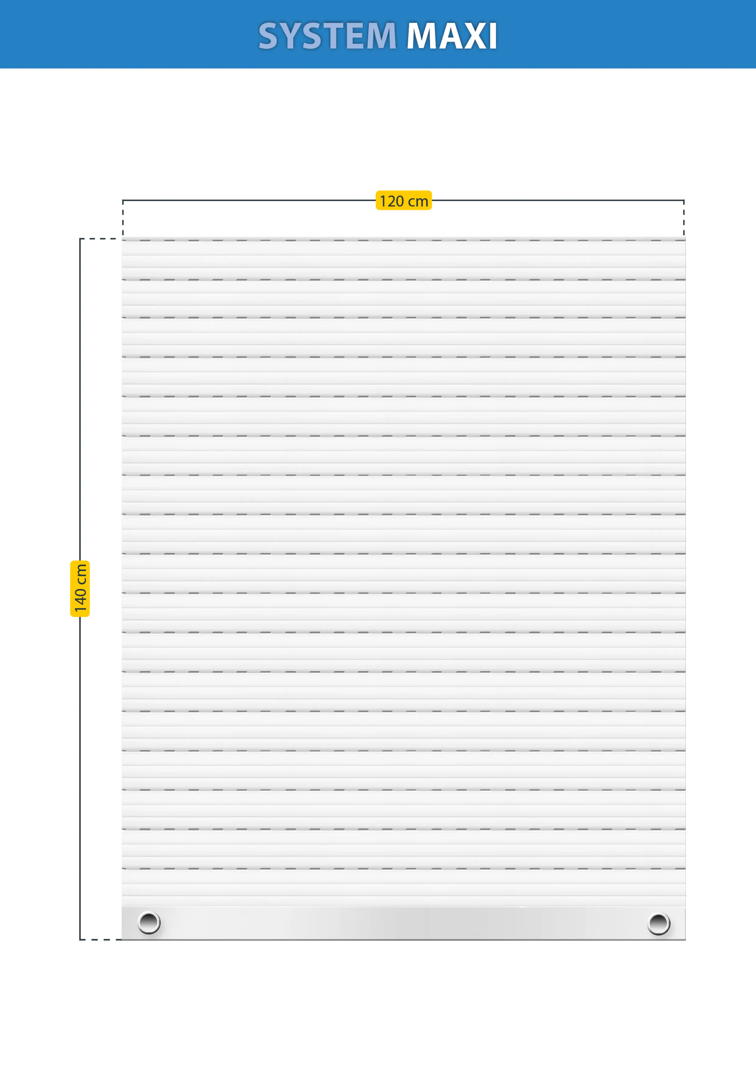 Schellenberg Rollladenpanzer Komplett-Set Maxi 120 x 140 cm weiß