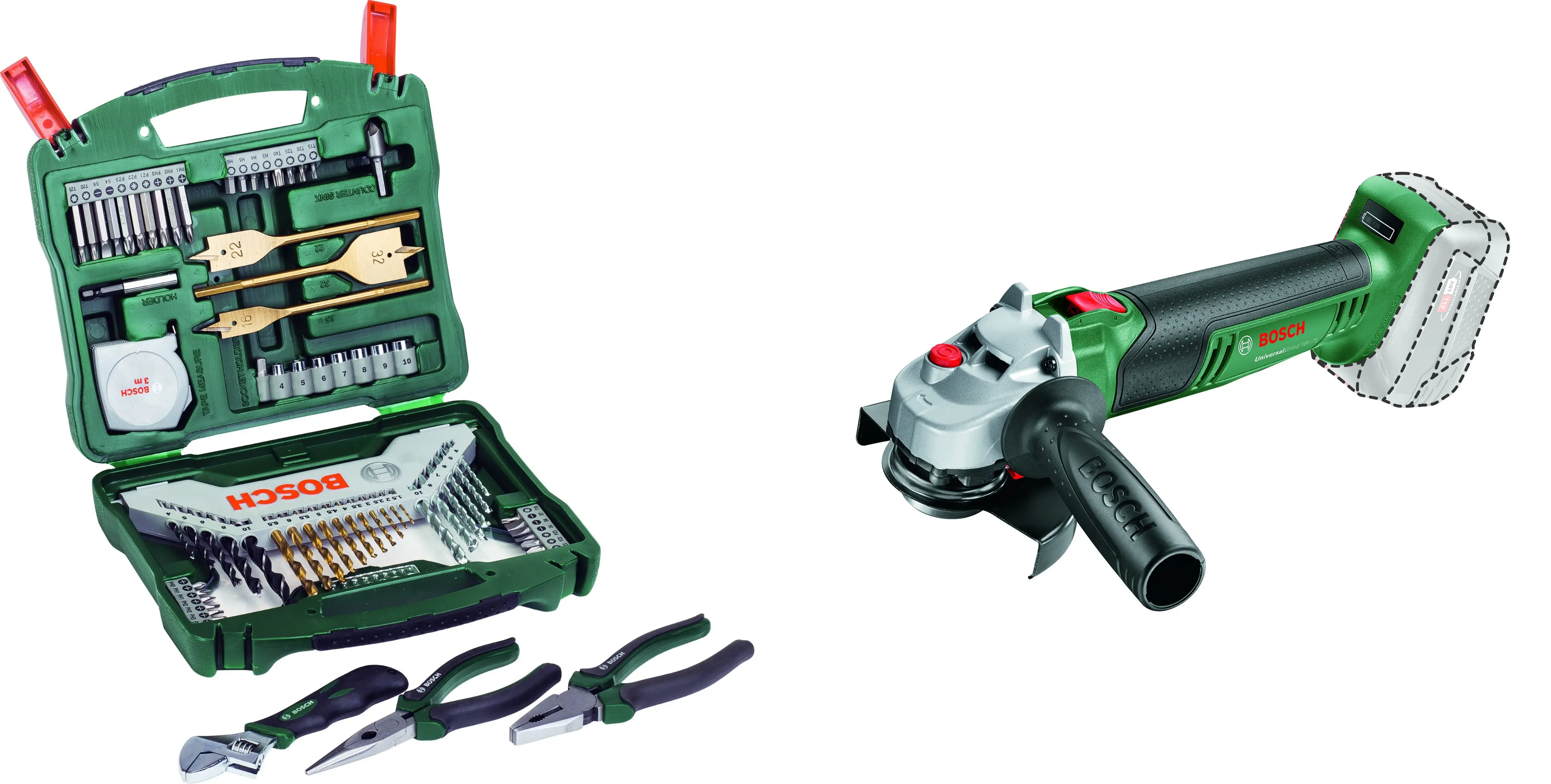 Bosch Akku-Winkelschleifer UniversalGrind 18V-75 Solo Bosch Akku-Winkelschleifer UniversalGrind 18V-75 Solo