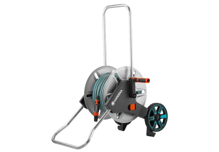 Gardena AquaRoll M Metall Schlauchwagen inkl. 25 m Classic-Schlauch 