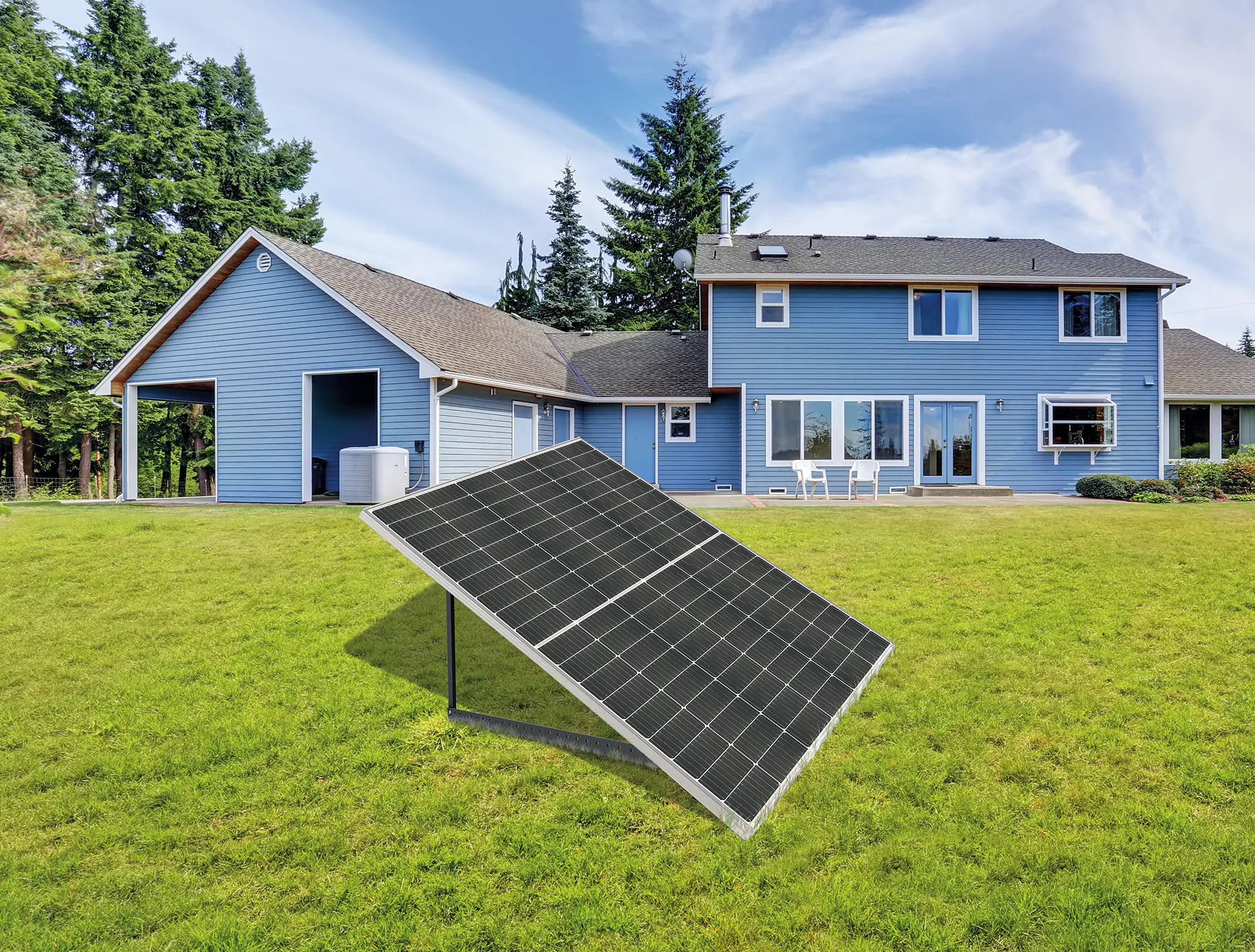 Schwaiger Solarmodulhalterung für 1 Panel Aluminium schwarz