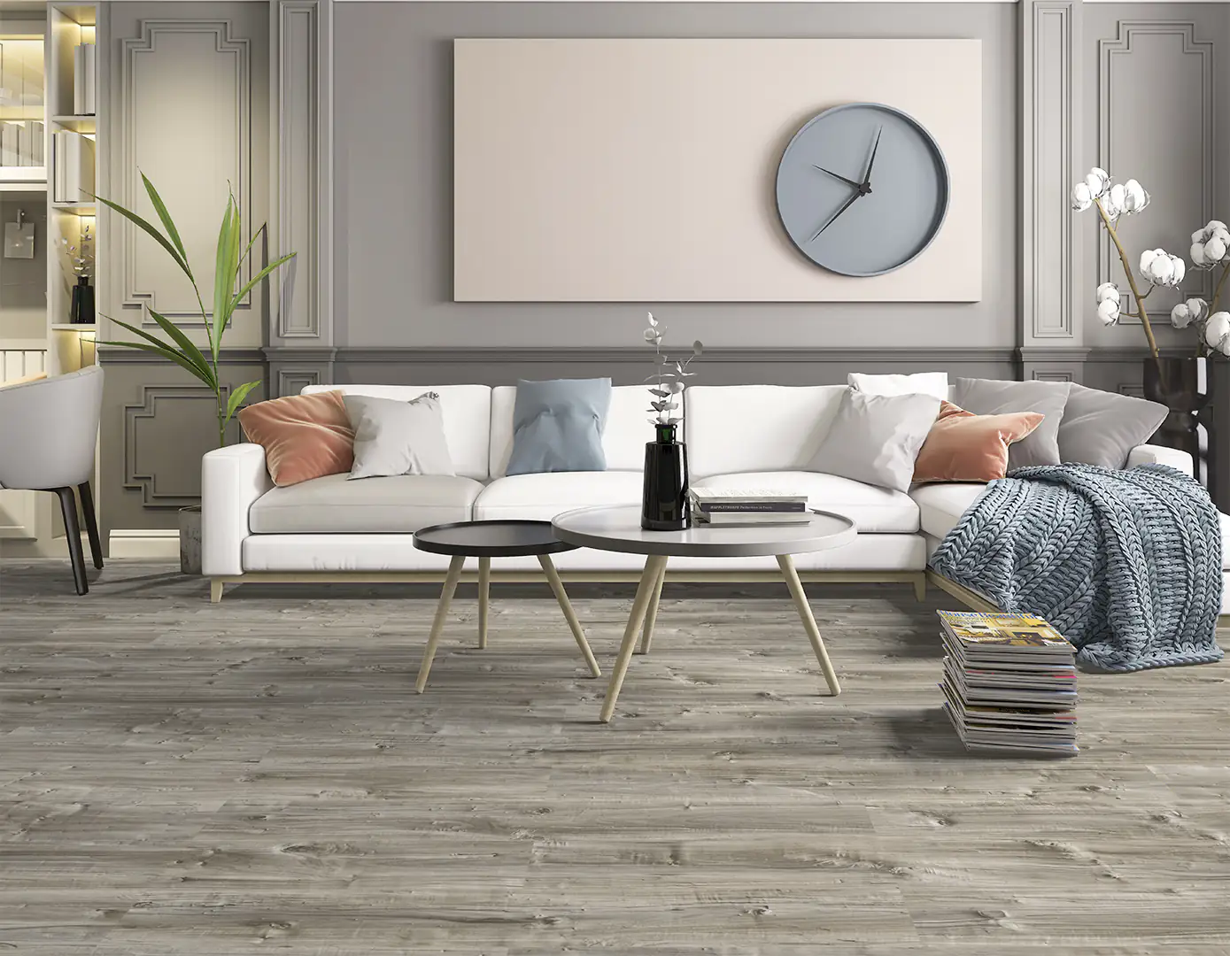 Classen Handmuster Laminat Edition 7 Spaltholz grau