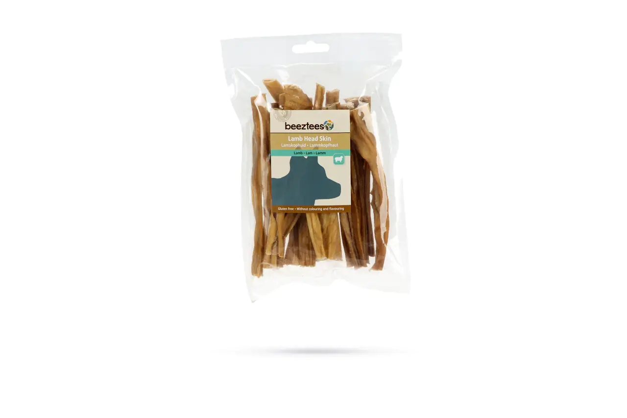 Beeztees Hundesnack Lammkopfhaut 100 g