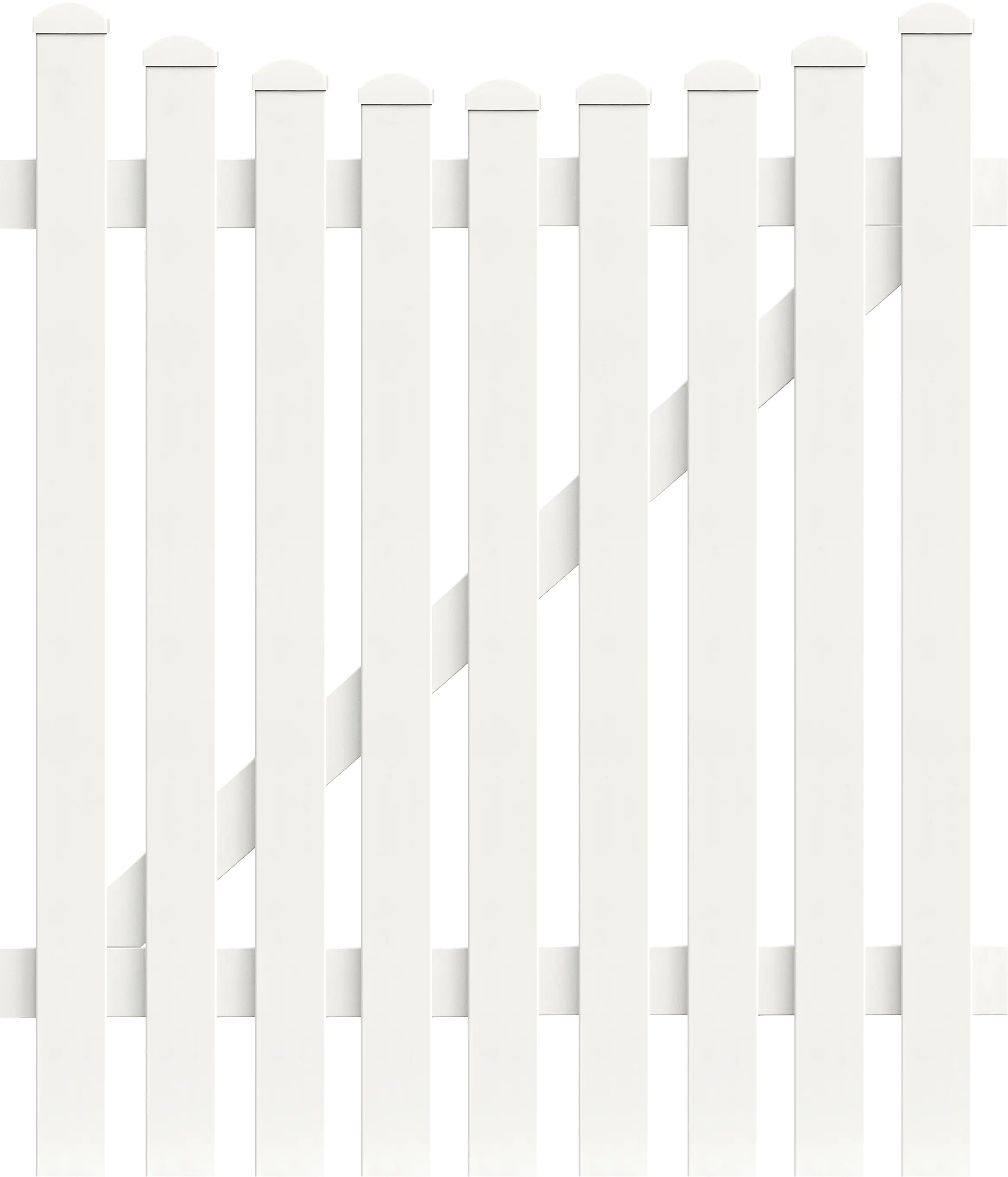 KM Zaun Zauntür Meran Unterbogen 104,2 x 150 cm, weiß, DIN rechts