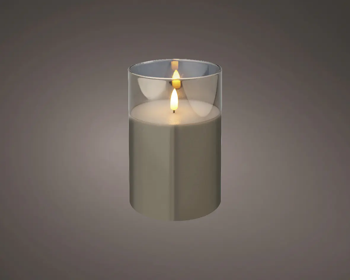 Kaemingk LED Kerze Wachs Indoor 15 cm rauchgrau Kaemingk LED Kerze Wachs Indoor 15 cm rauchgrau