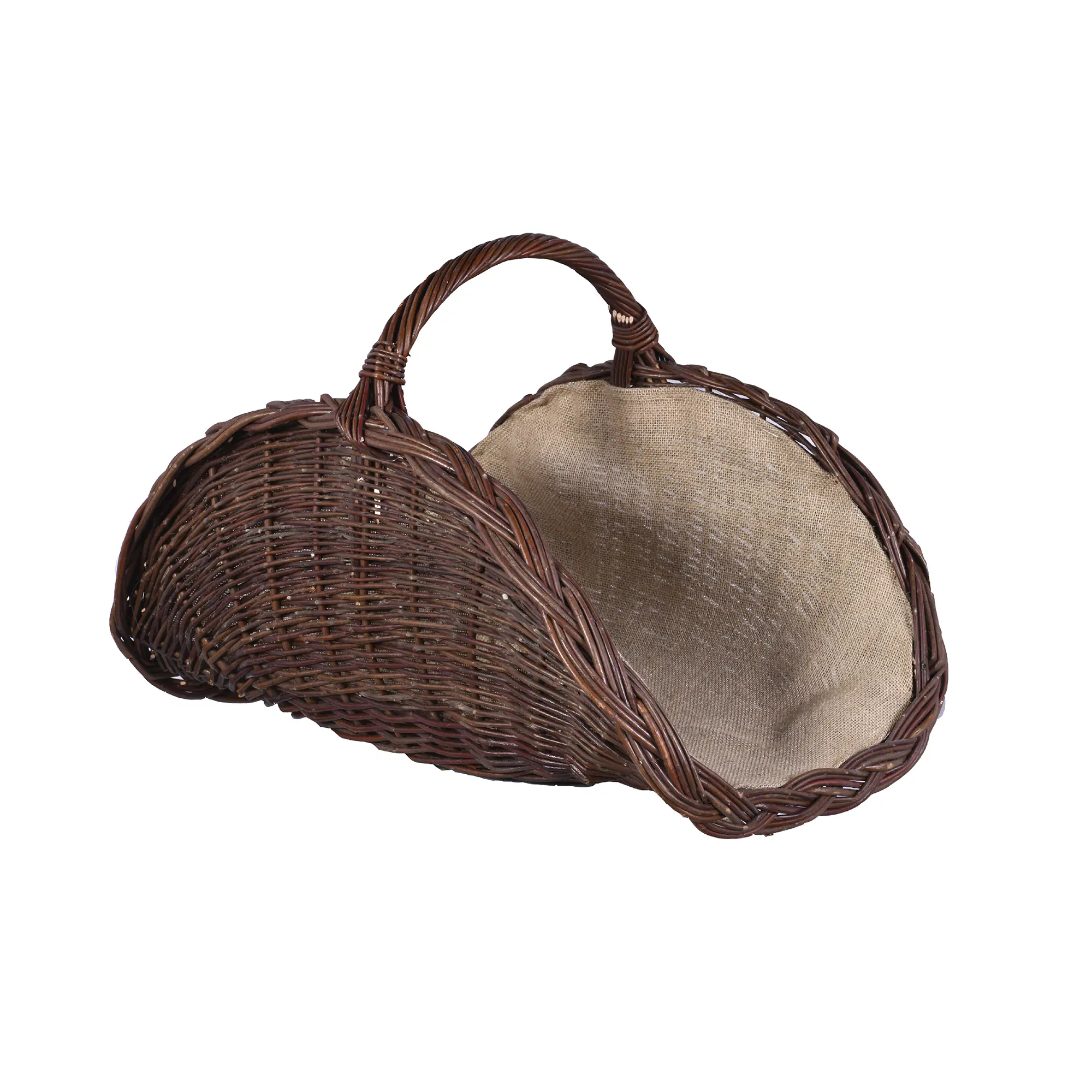 FireFix Weidekorb für Kaminholz 70 x 28 x 50 braun