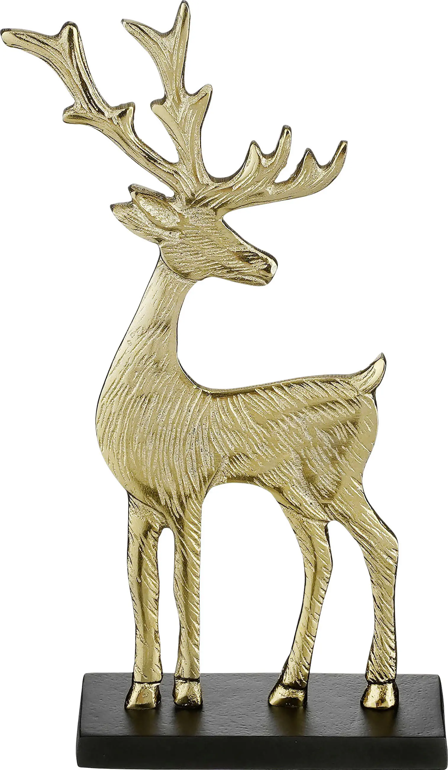 House of Seasons Dekofigur Aluminium Rentier 31 x 16 x 6 cm gold