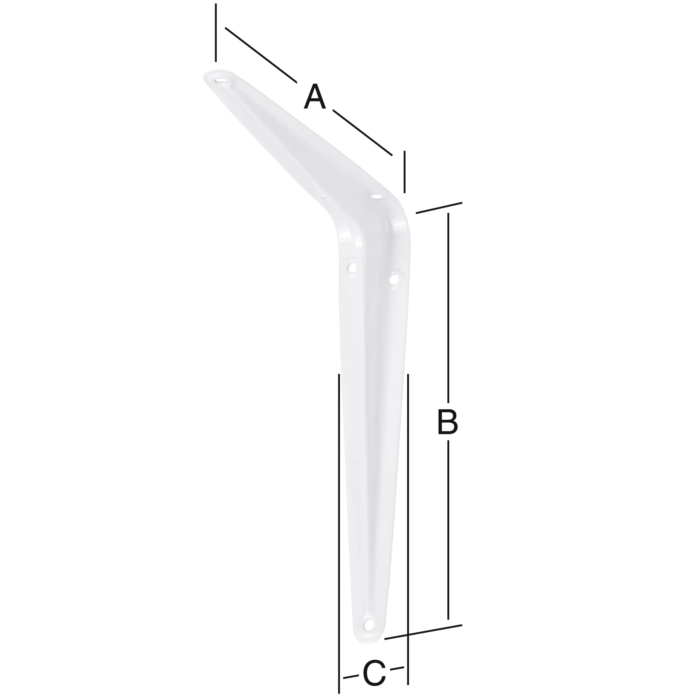 Vormann Stahlblechkonsolen weiß 12.5 x 15 cm