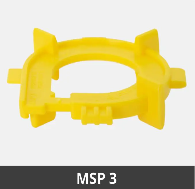 Fugenkreuz für Feinsteinzeug 3in1 Multispacer gelb - 100 Stk.