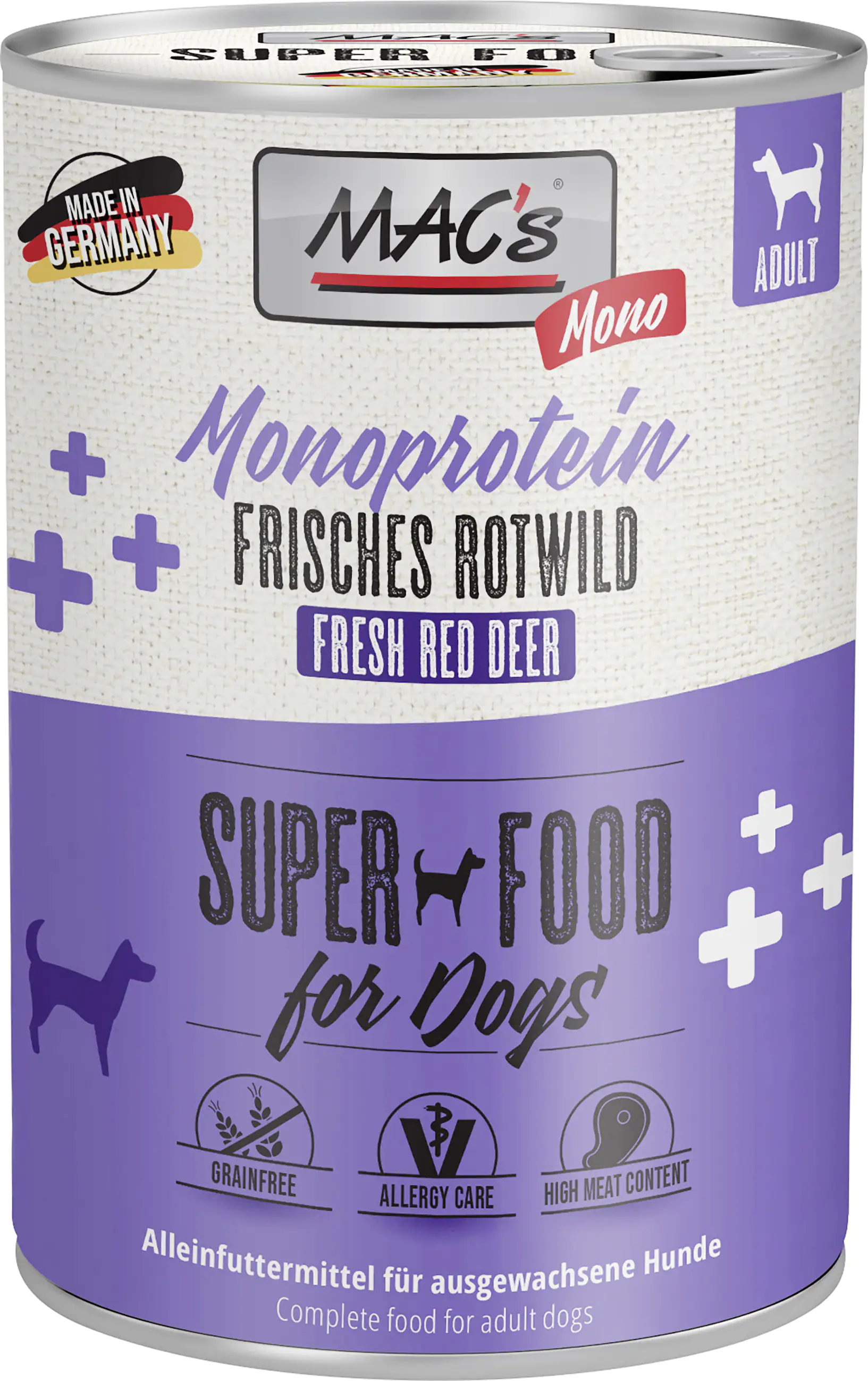 Macs Dog Mono Rotwild 400 g