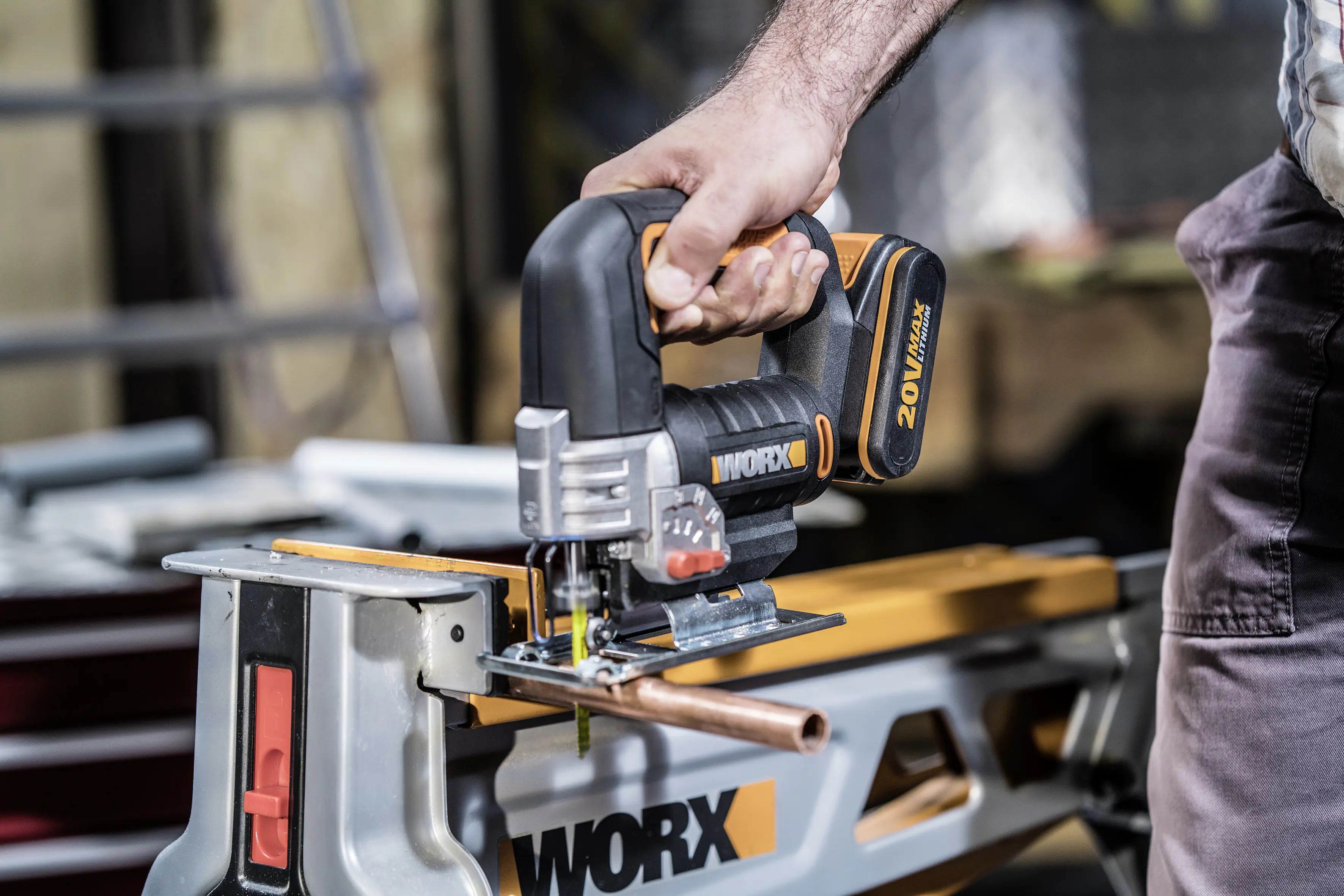Worx Akku-Pendelhub-Stichsäge WX543.9 20 V, ohne Akku und Ladegerät Worx Akku-Pendelhub-Stichsäge WX543.9 20 V, ohne Akku und Ladegerät
