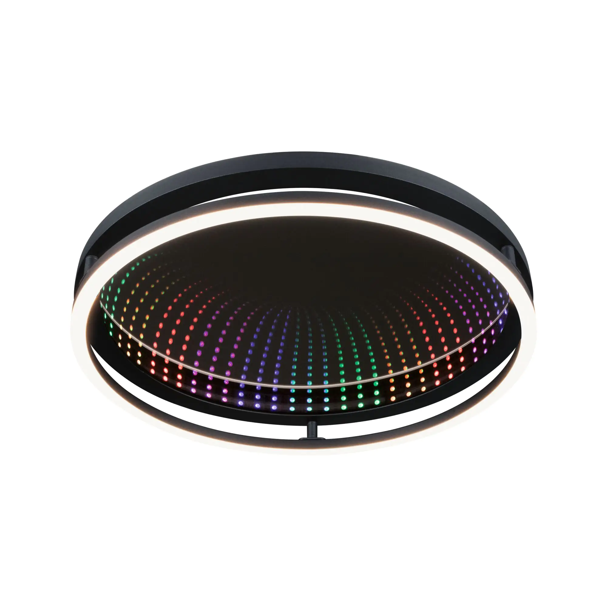 Paulmann LED Deckenleuchte Spaceglow One schwarz matt Ø 39 cm RGBW Paulmann LED Deckenleuchte Spaceglow One schwarz matt Ø 39 cm RGBW