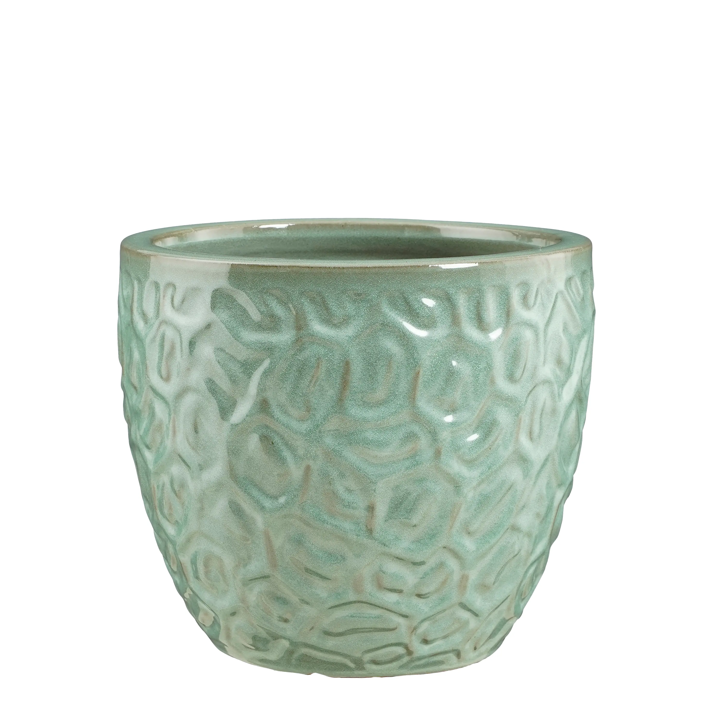 Mica Decorations Übertopf Peto Ton minze Ø 29 x 26 cm