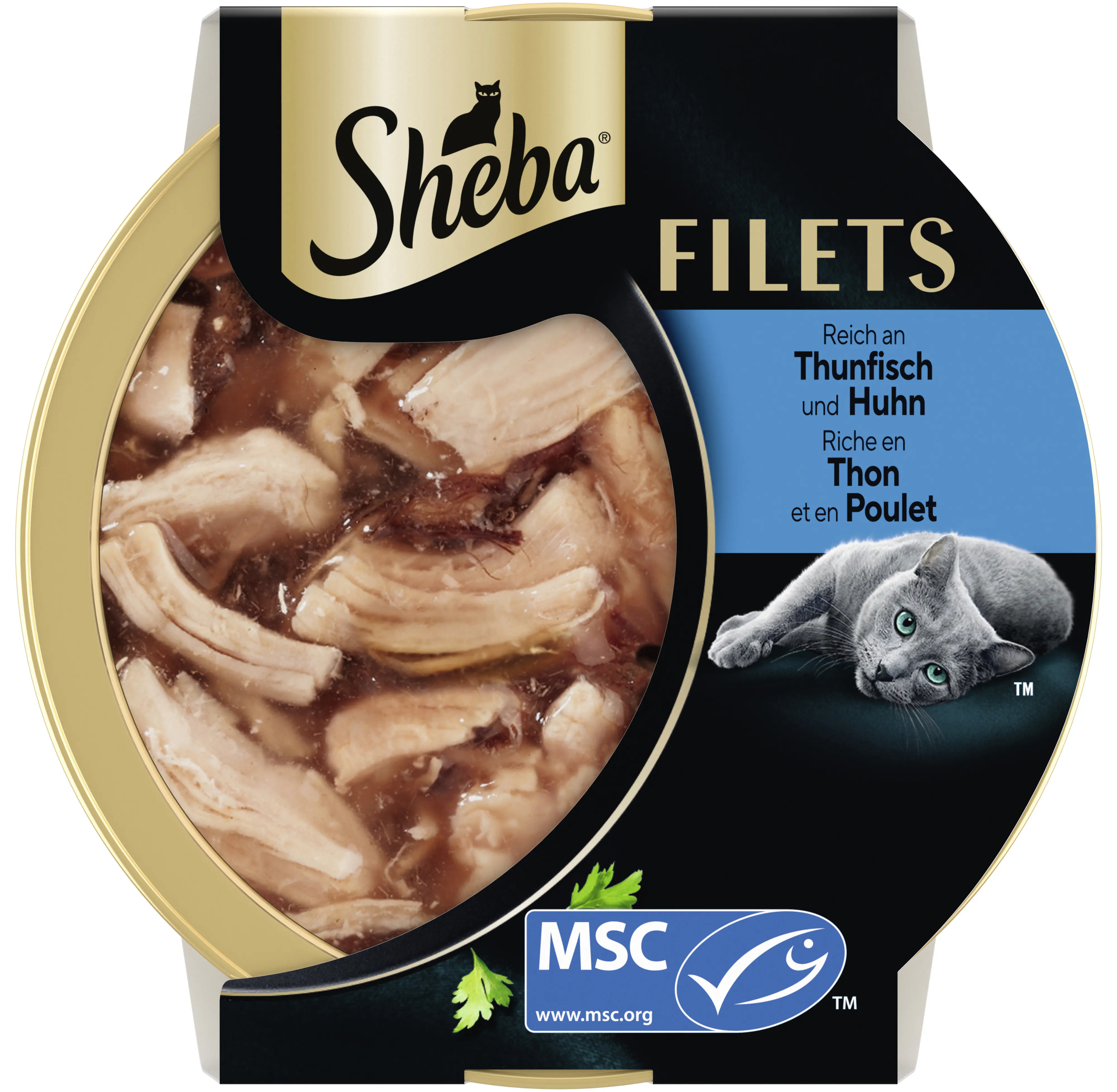 Sheba Filets Katzennassfutter Adult 60 g Huhn mit Thunfisch