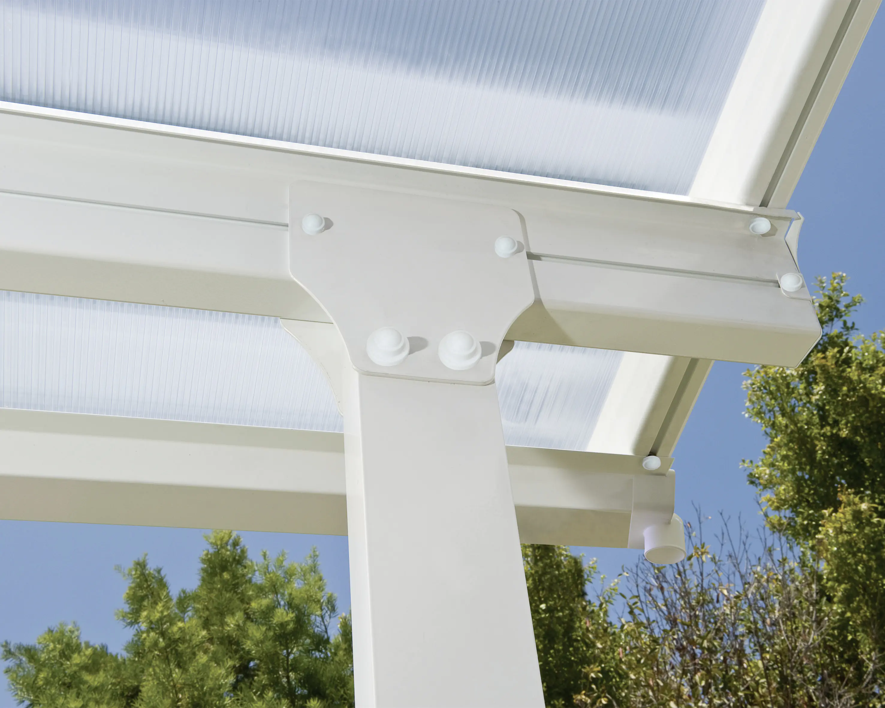 Canopia Terrassendach 610 x 300 cm weiß