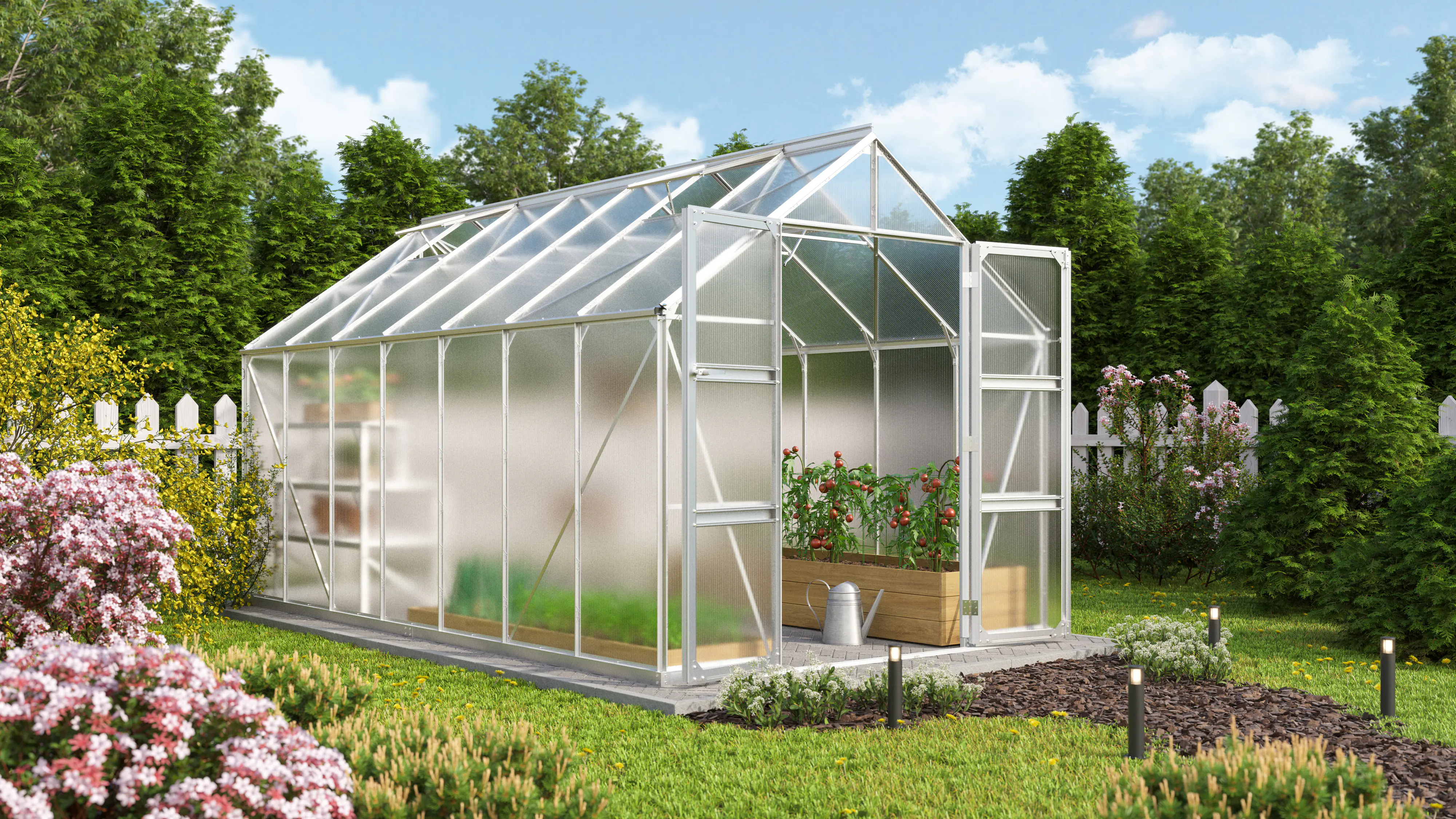 Vitavia Gewächshaus Domus 11500 257 x 448 cm 4 mm Hohlkammerplatten