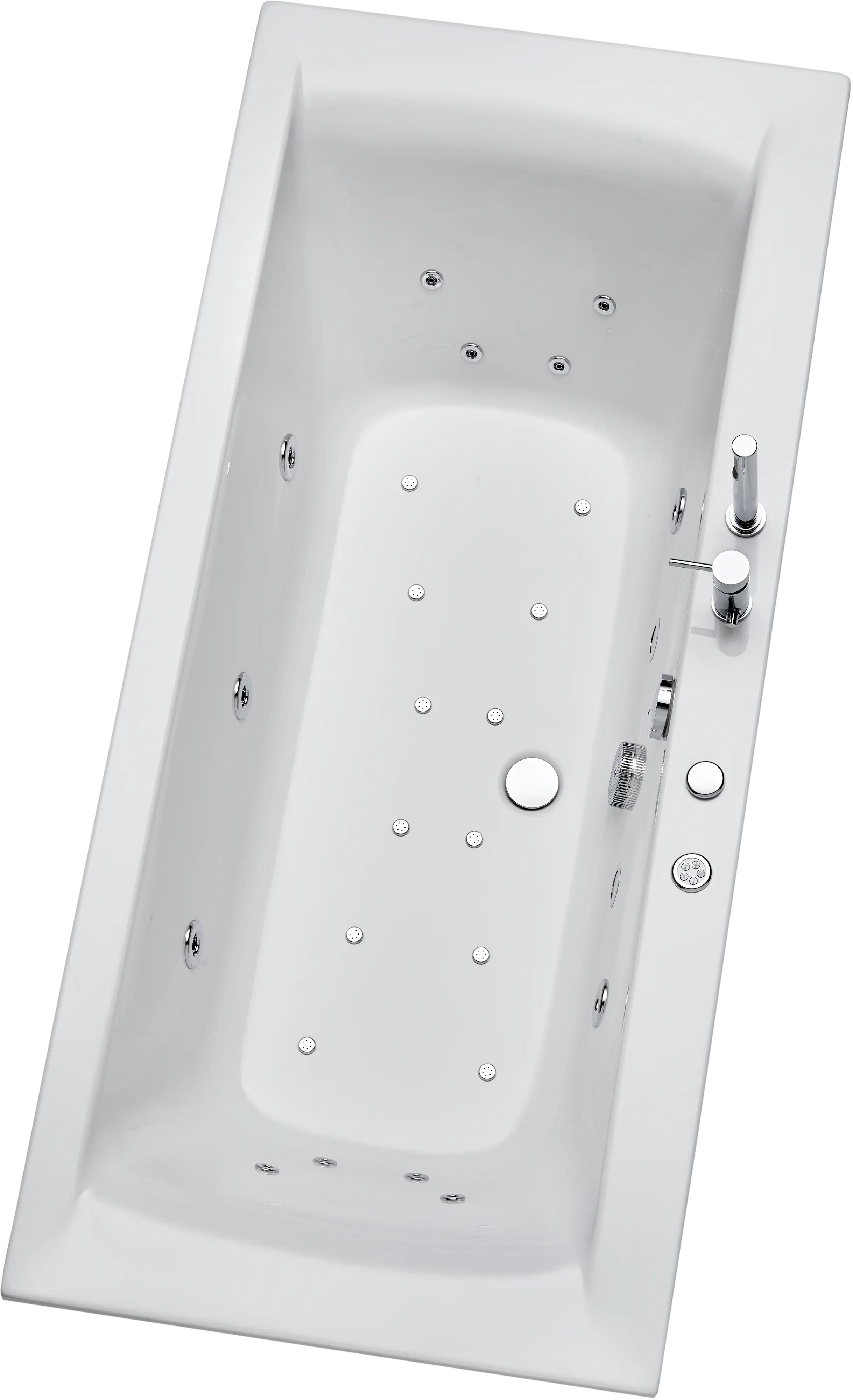 Ottofond Whirlpool-Badewannen-Komplettset Rosa 190 cm mit Armatur S2000 Ottofond Whirlpool-Badewannen-Komplettset Rosa 190 cm mit Armatur S2000