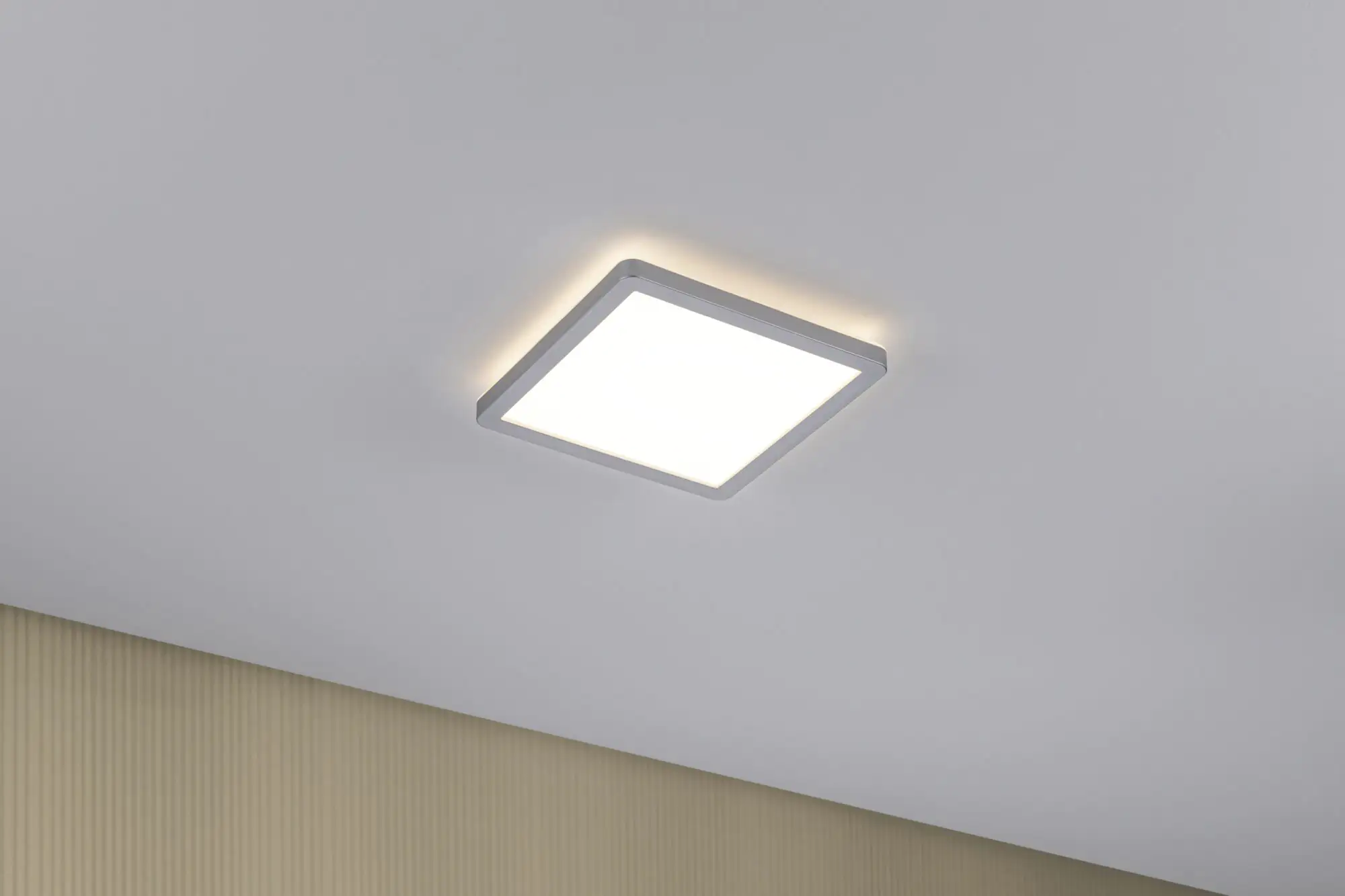 4000870709931_2825214 Paulmann LED Panel Atria Shine chrom-matt 19 x 19 cm warmweiß