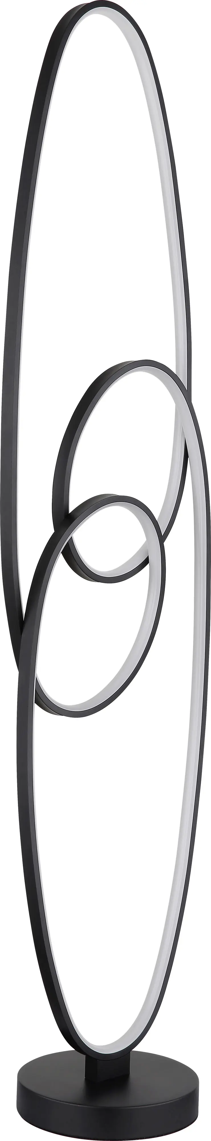 Globo Stehleuchte Spira 122 cm schwarz warmweiß