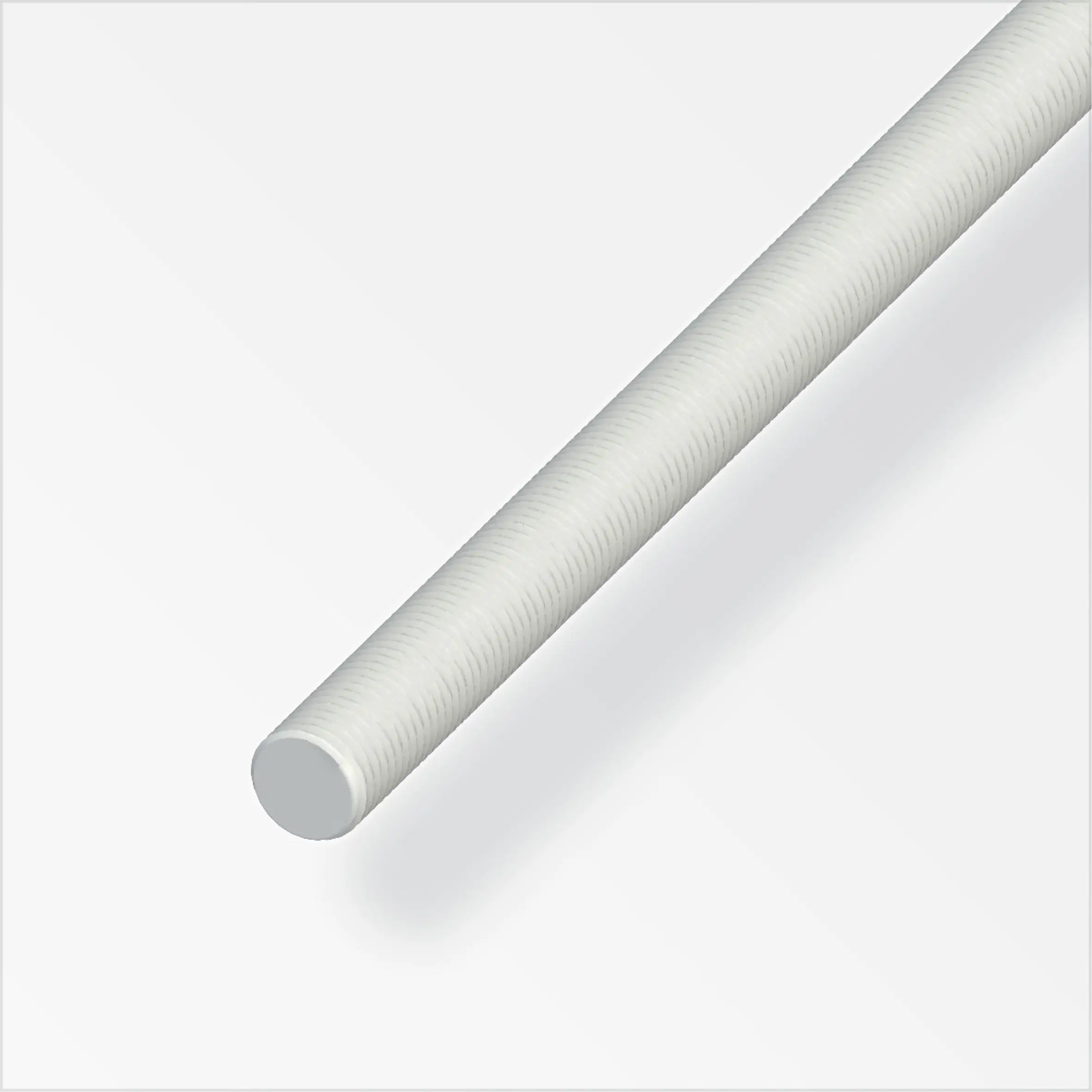 alfer Gewindestange M5 - 1 m, PVC (Kunststoff) glatt natur