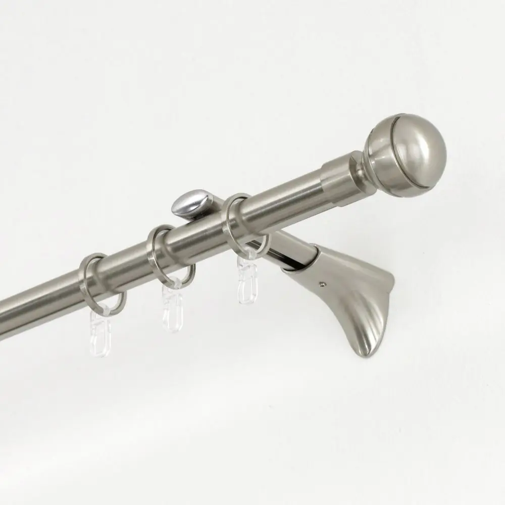 Gardinia Endknopf Kugel zu Stilprogramm Chicago, Ø 20 mm edelstahl-optik