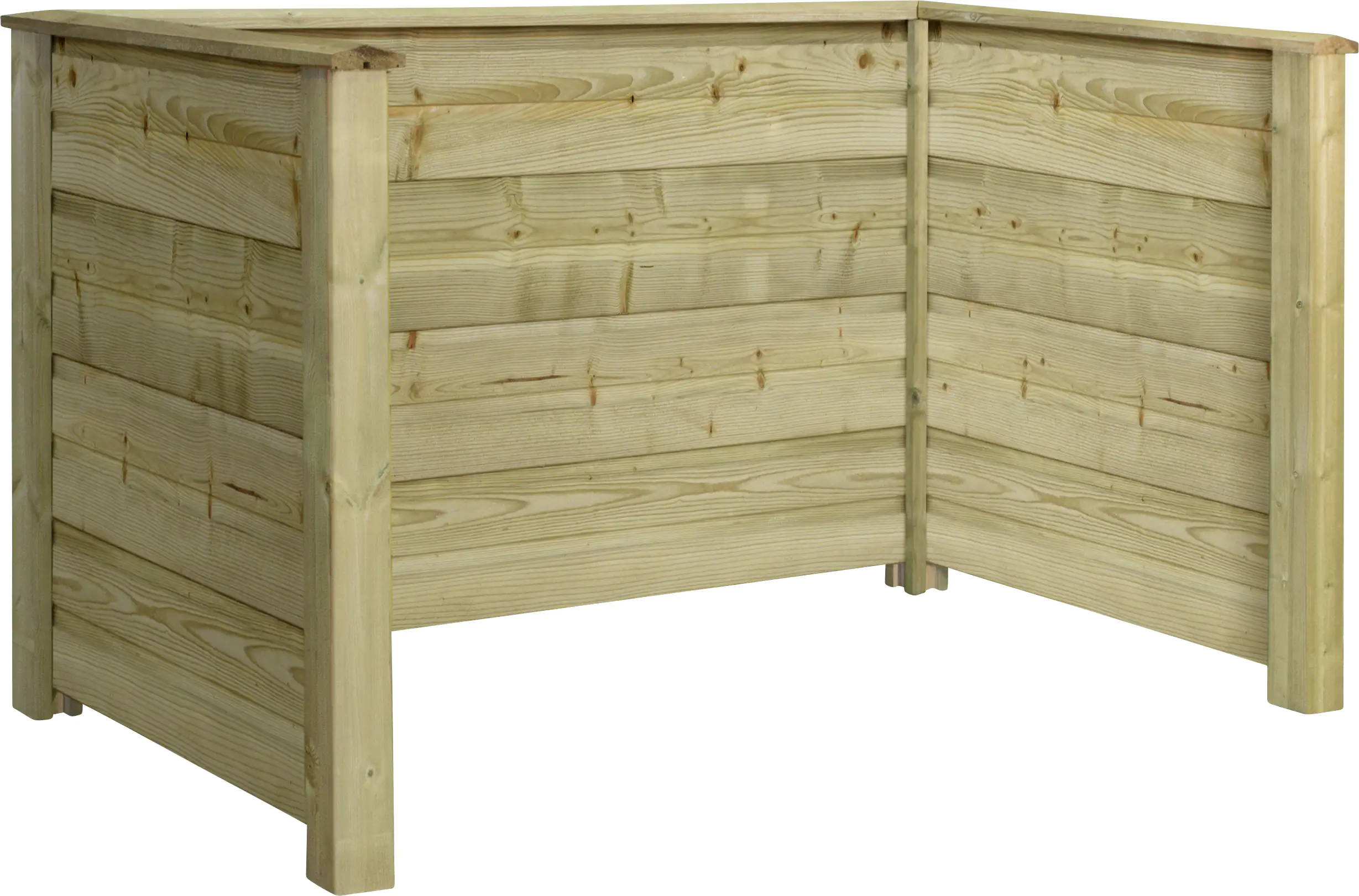 Plus Mülltonnenabtrennung Profil 192 x 108 x 104cm, chromfrei