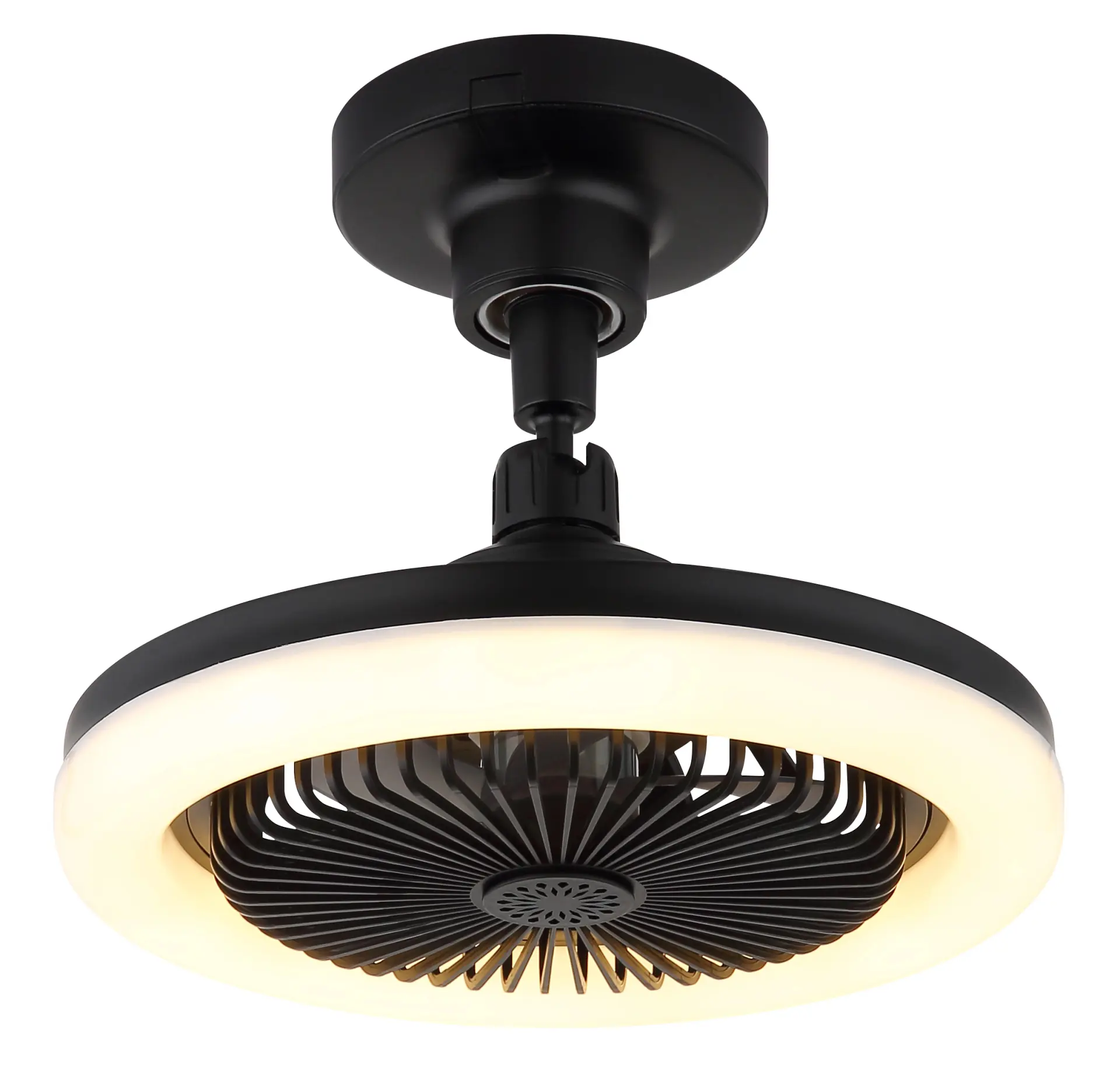 Globo Deckenventilator Lidea Ø 25,8 cm 20 W schwarz CCT