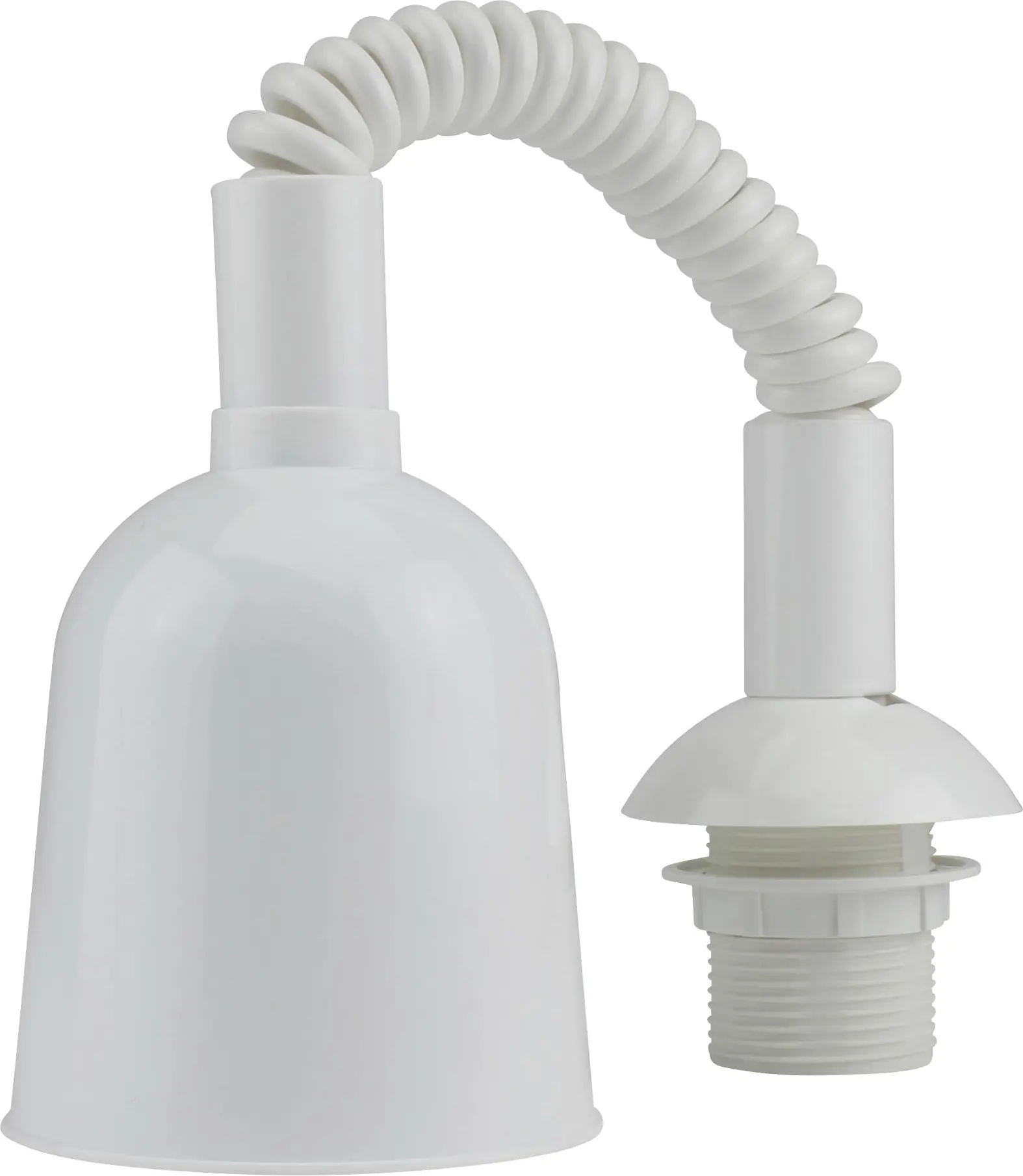 Leuchtenzugpendel mit Fassung E 27, weiß