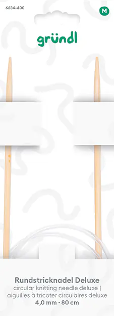 Gründl Rundstricknadel Deluxe Ø 4 mm x 80 cm