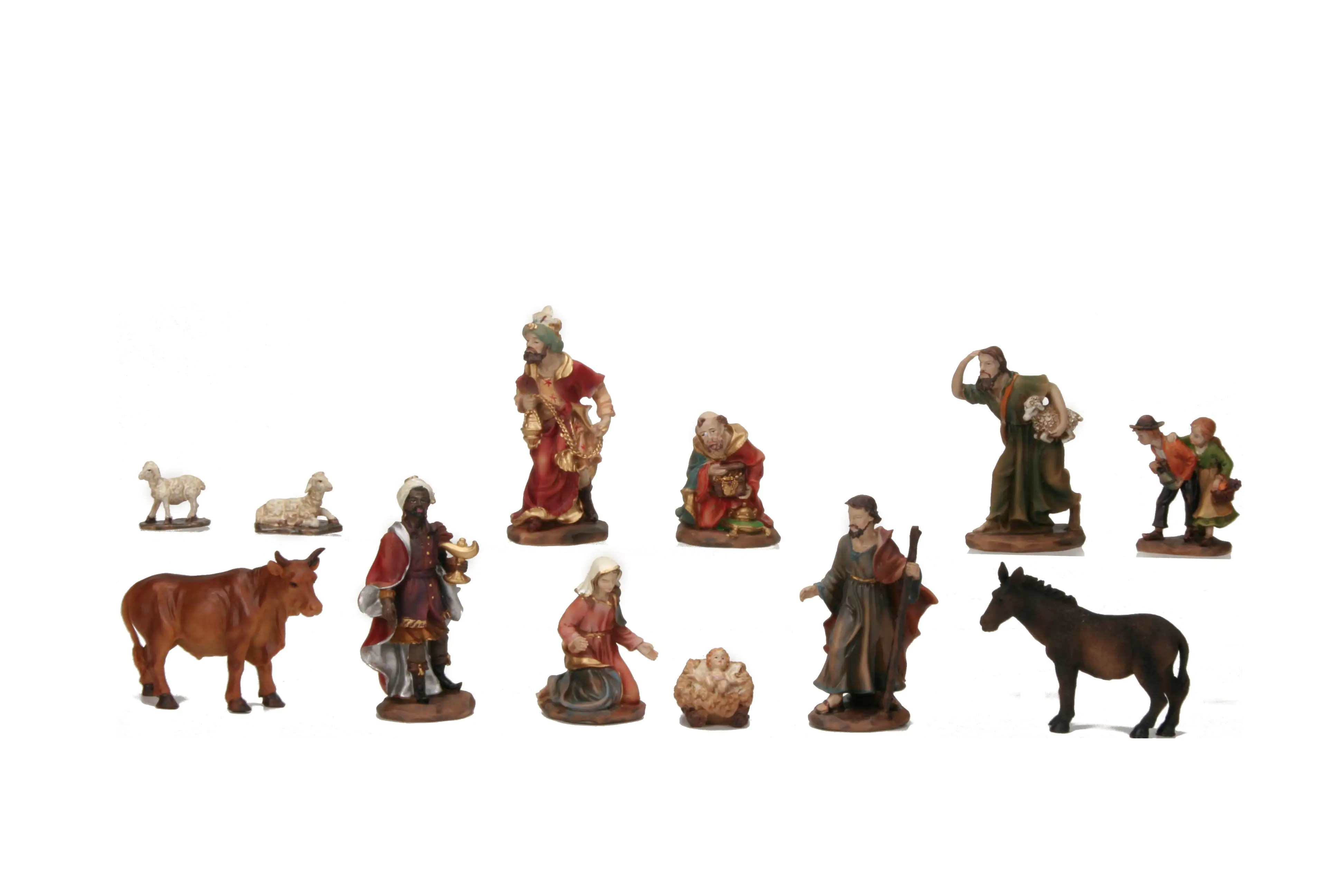 4004942780057 Riffelmacher Krippenfiguren bemalt 12 cm 12 teilig