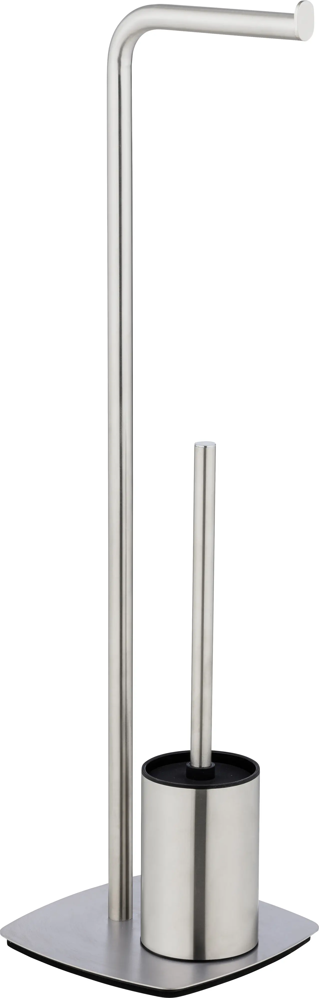 Wenko Stand WC-Garnitur Iria matt Edelstahl