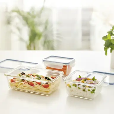 Rotho Kühlschrankdose Glas CLIC & LOCK 0,75 L, 3er Set Rotho Kühlschrankdose Glas CLIC & LOCK 0,75 L, 3er Set