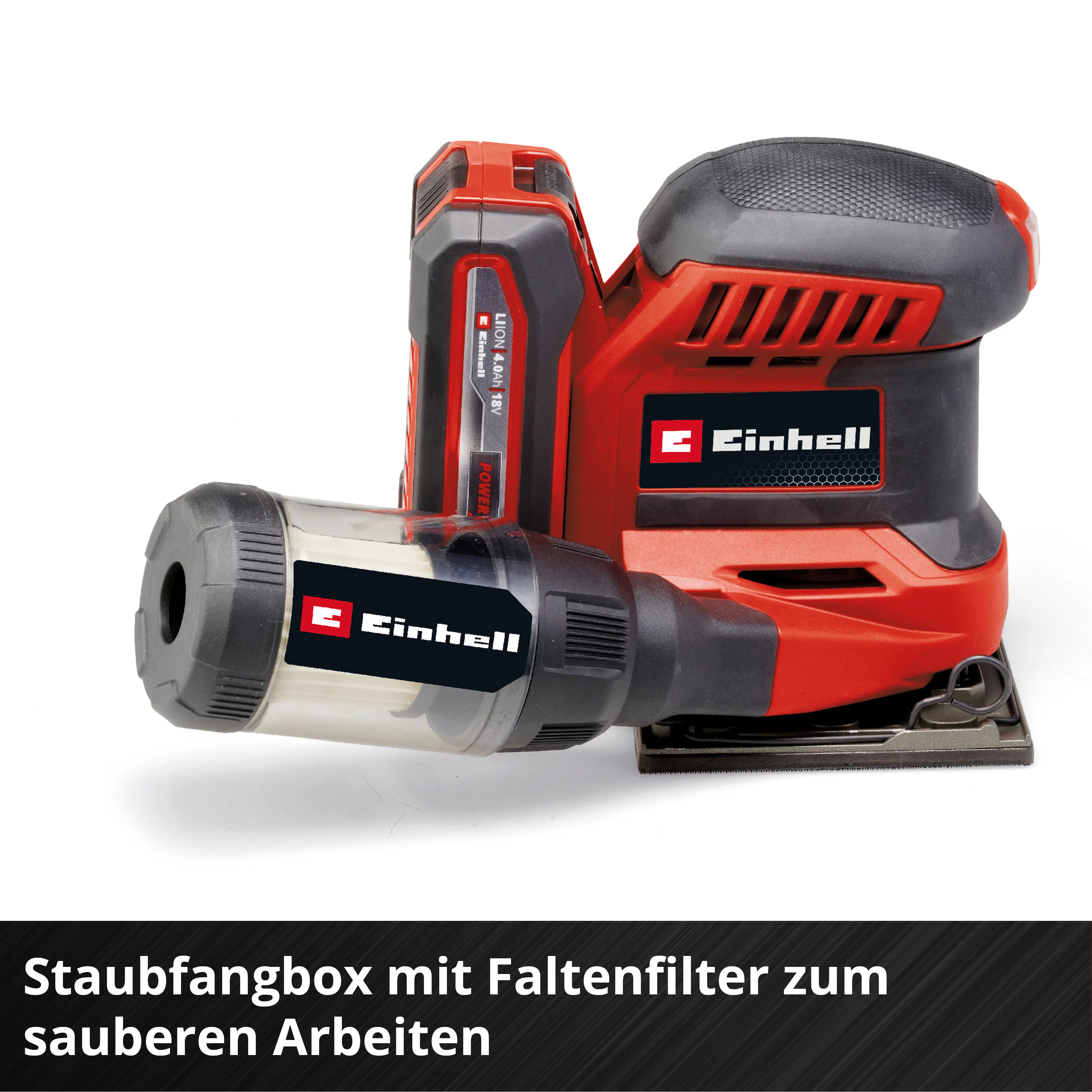 Einhell Expert Akku-Faustschleifer TE-OS 18/113 Li Solo Einhell Expert Akku-Faustschleifer TE-OS 18/113 Li Solo