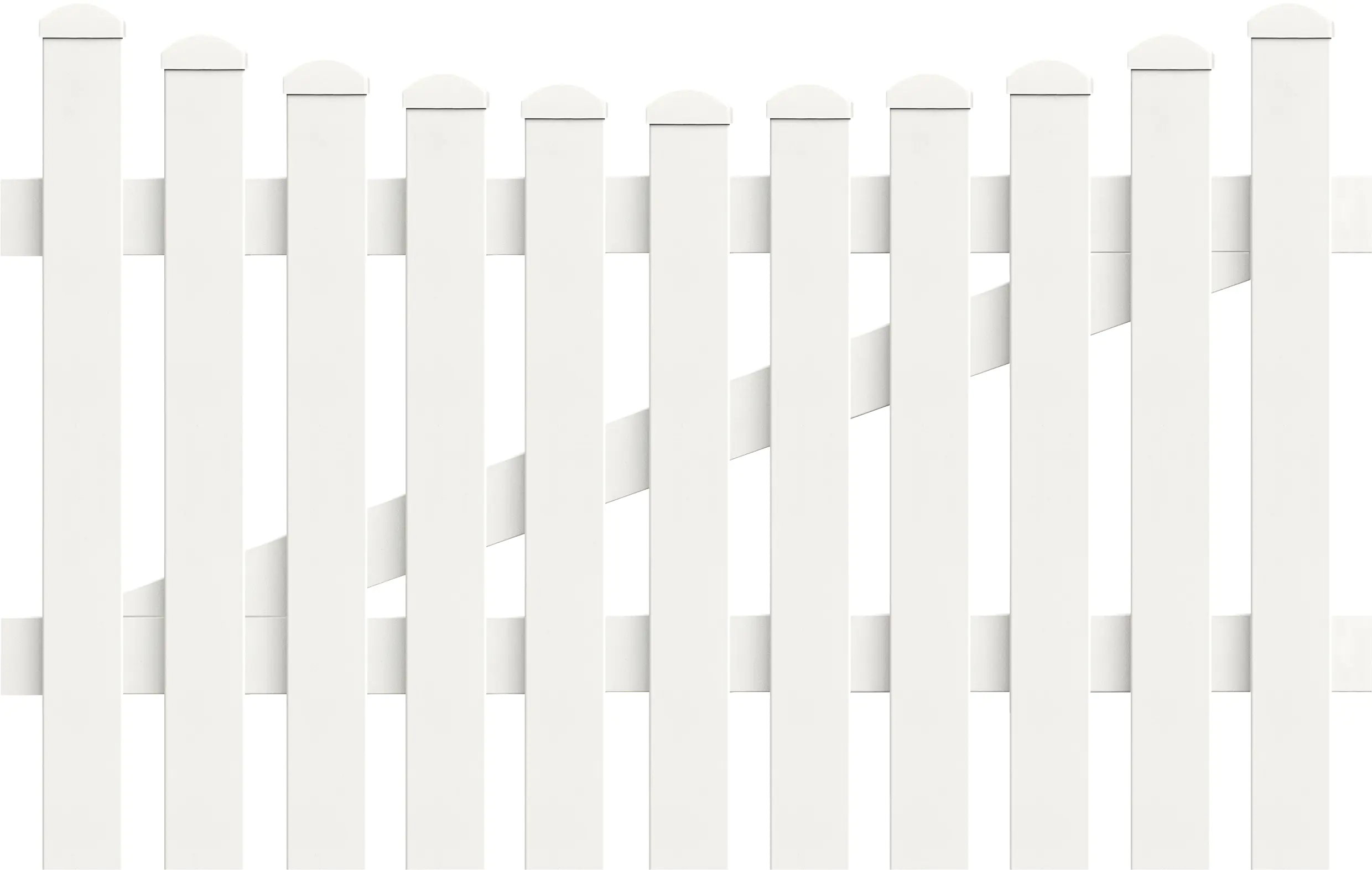 KM Zaun Zauntür Meran Unterbogen 125,8 x 120 cm, weiß, DIN links