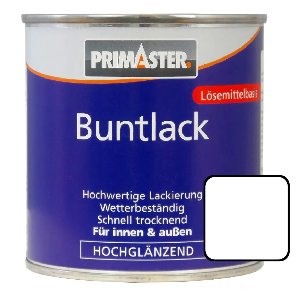 Primaster Buntlack RAL 9010 375 ml weiß hochglänzend