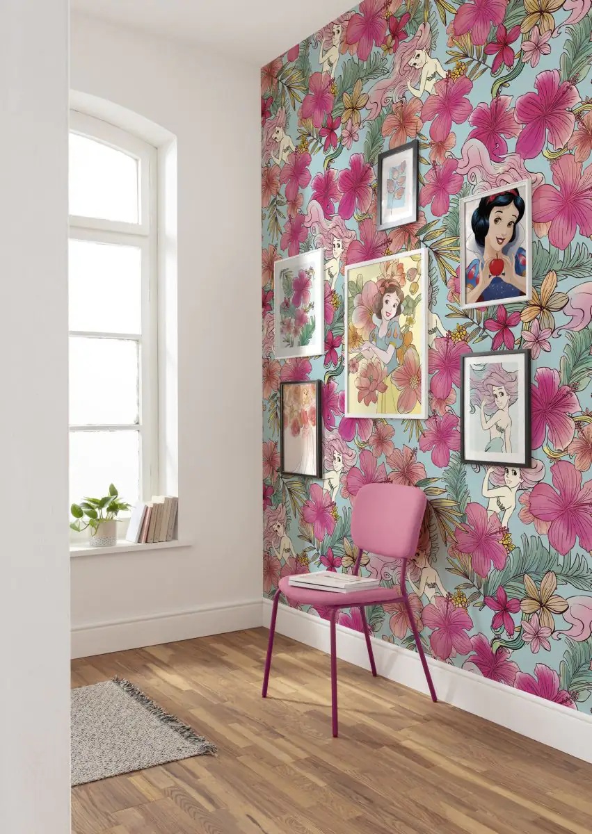 4055065510137_1 Komar Vlies Fototapete Ariel Pink Flower 200 x 280 cm