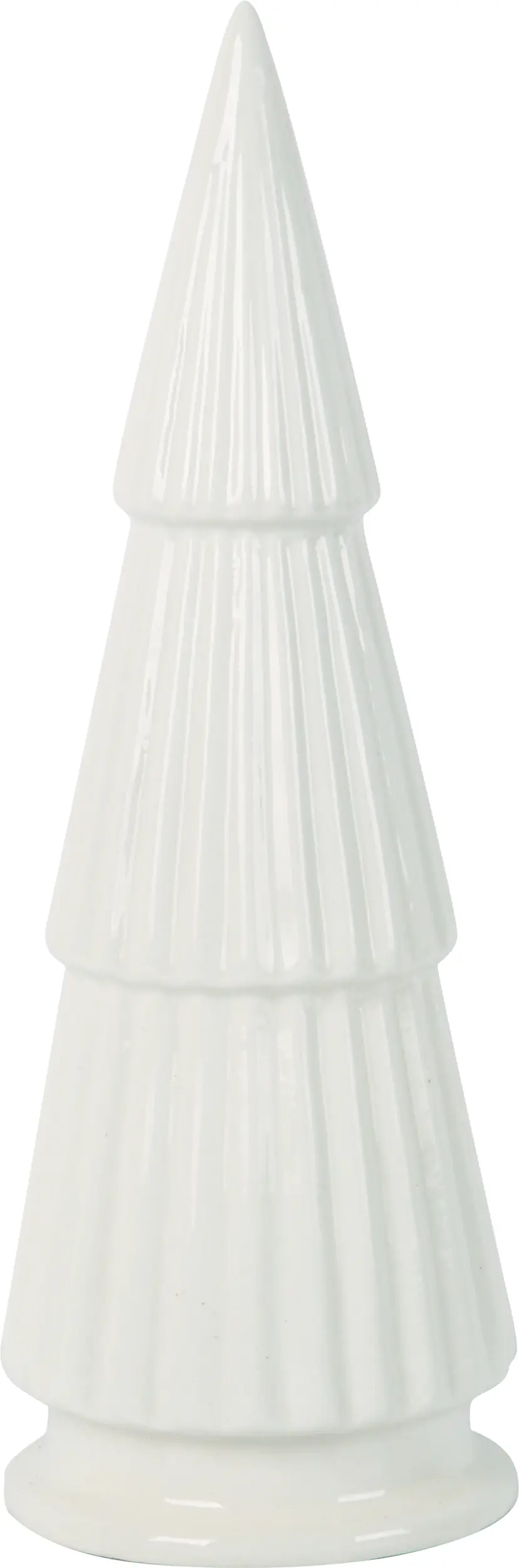 Dekofigur Baum Keramik 25 x 9 cm weiß