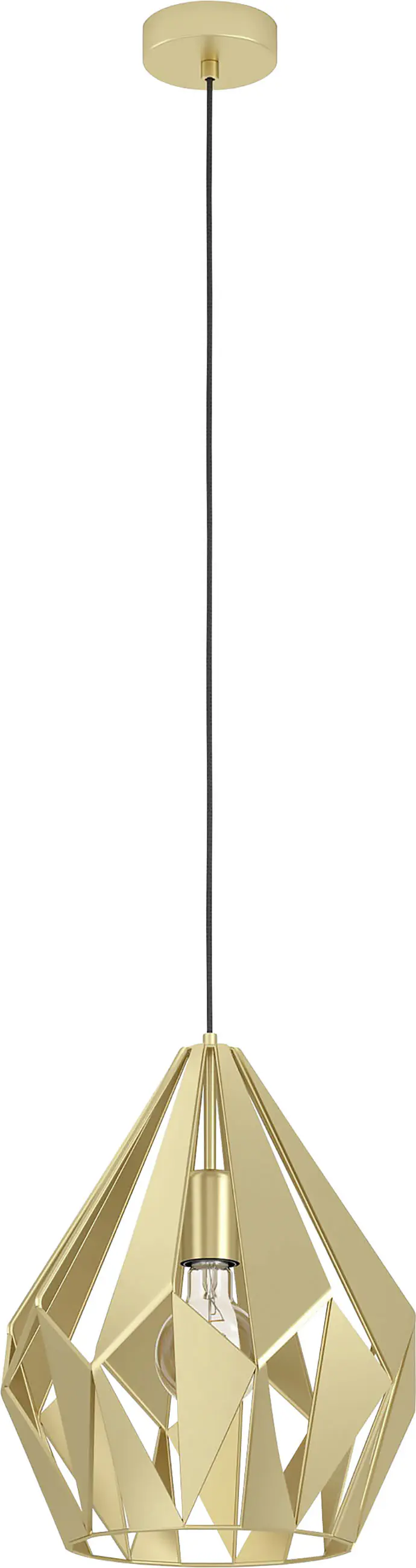 Eglo Hängeleuchte Carlton gold 31 x 110 cm E27