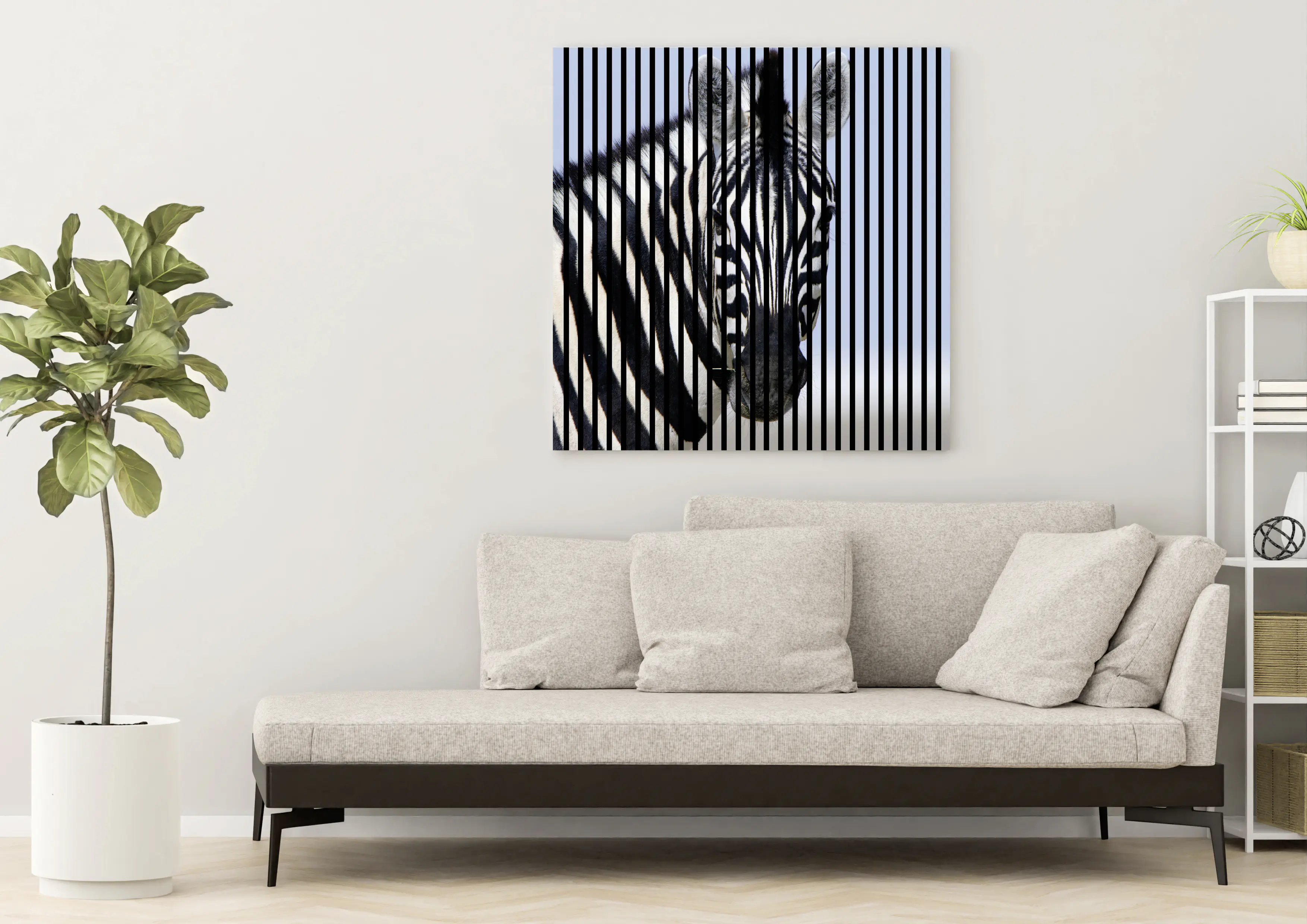 Neuhofer Akustikpaneele Zebra 119,5 x 113,3 x 1,9 cm