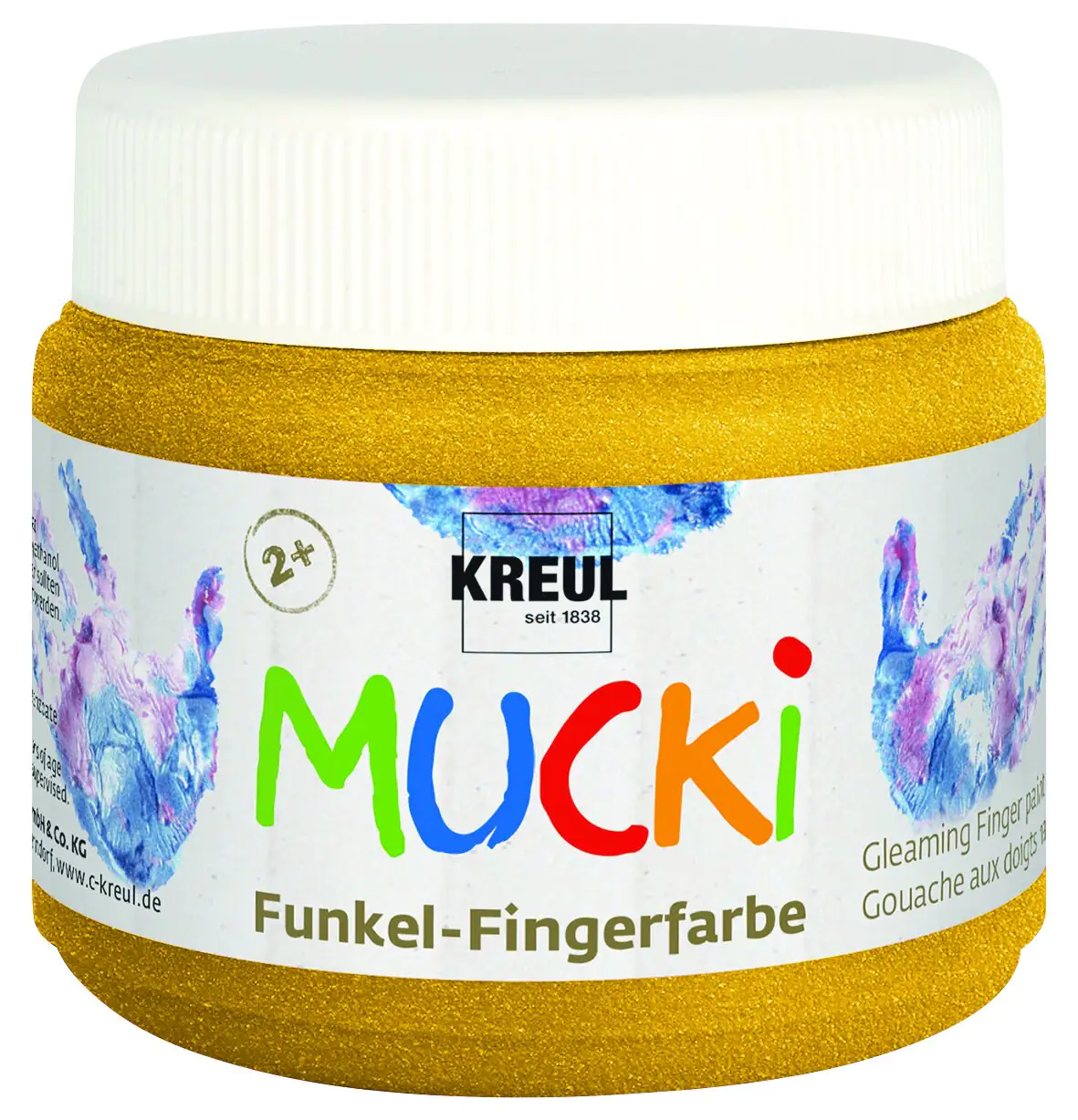 Kreul Mucki Funkel-Fingerfarbe goldschatz 150 ml