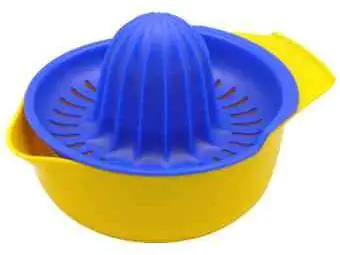 Fackelmann Zitronenpresse mit Auffangbehälter 12 cm, 2-teilig