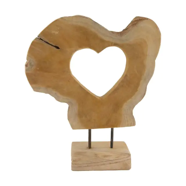 Dijk Statue aus Teakholz 28 x 9 x 38 cm