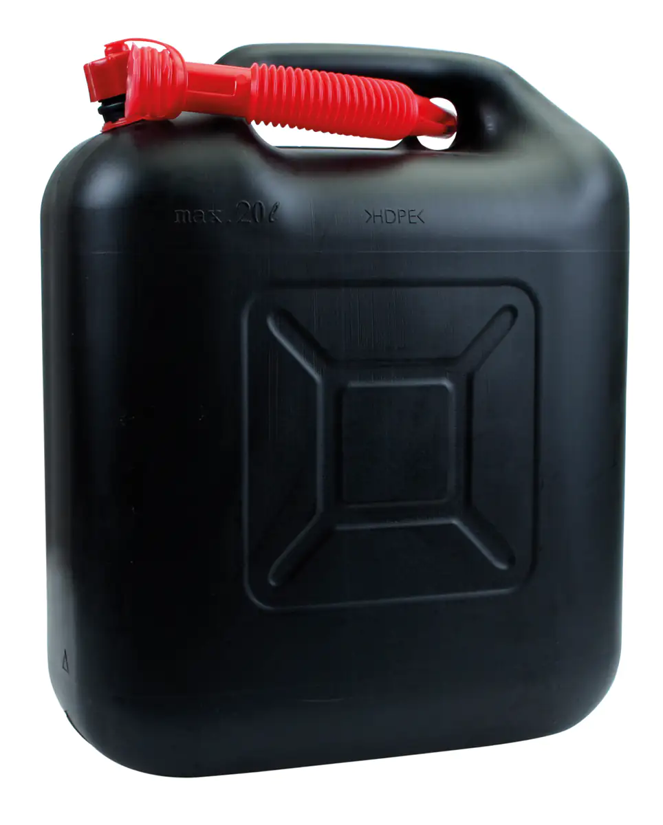 Benzinkanister 20 Liter Kunststoff schwarz Benzinkanister 20 Liter Kunststoff schwarz