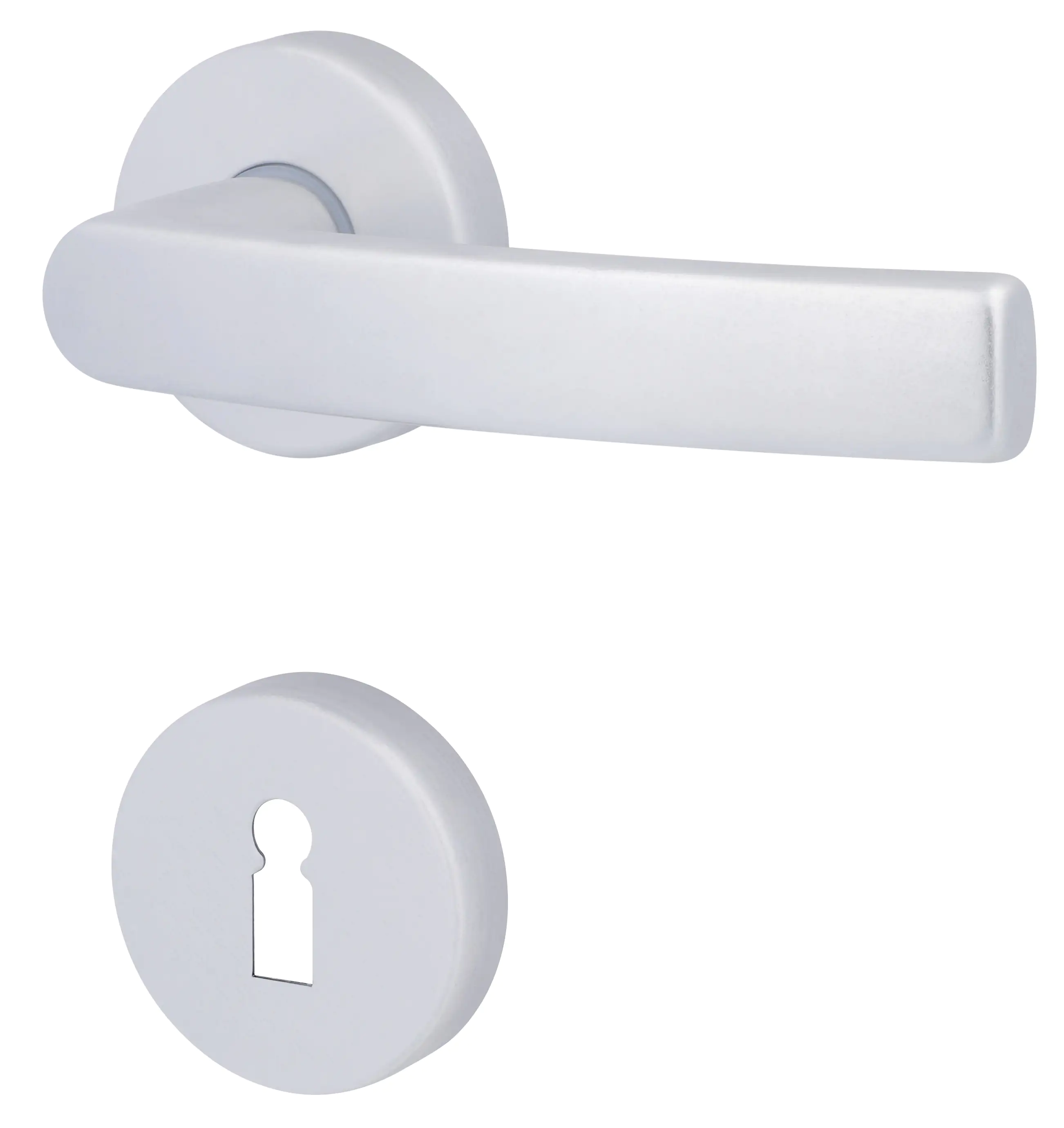 Alpertec BB-Rosettengarnitur Vanda Aluminium silber rund