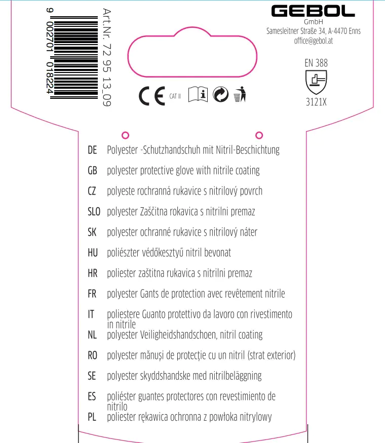 Gebol Handschuh Wet Guard Blue  